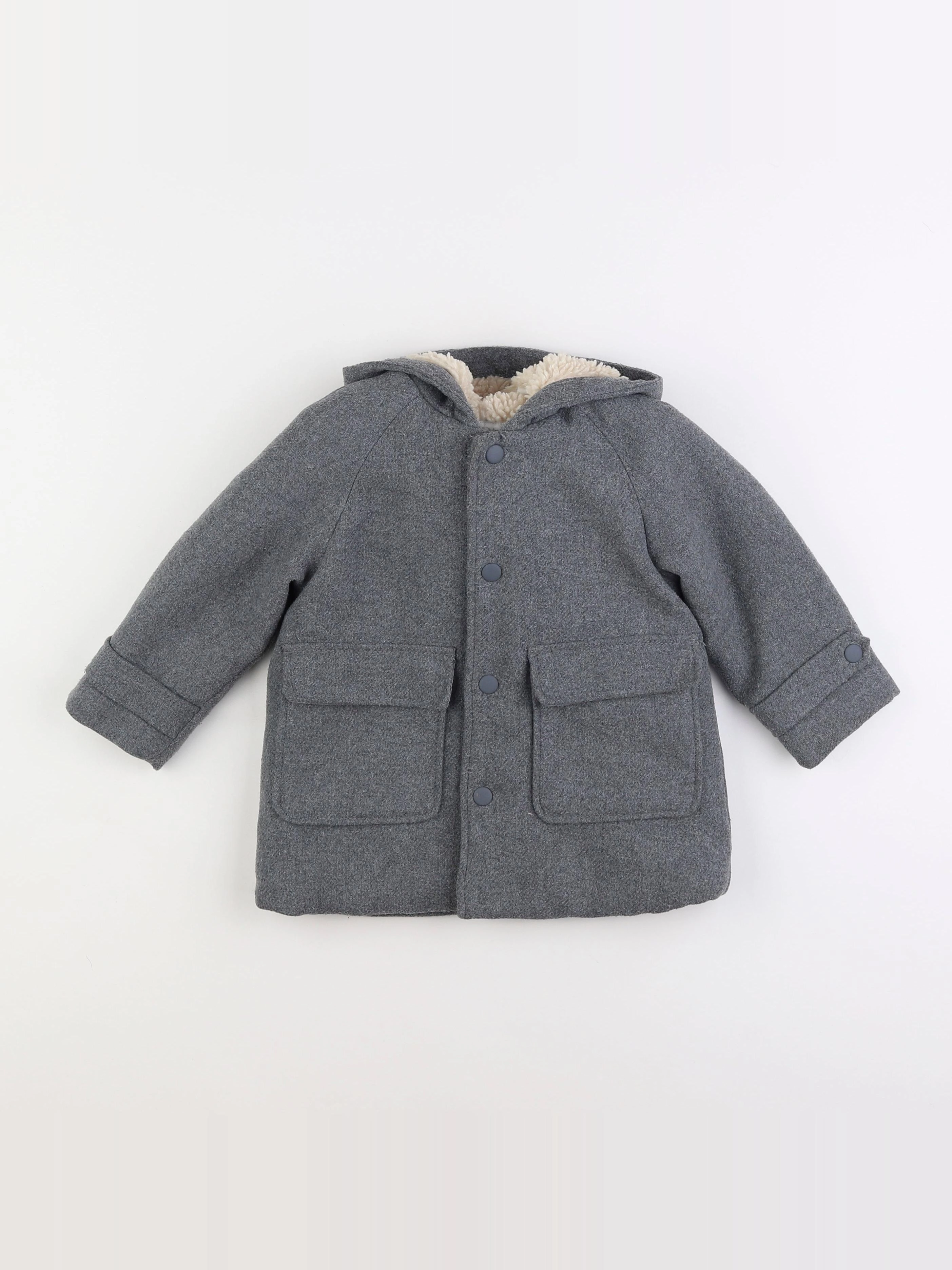 Zara - manteau gris - 18 mois à 2 ans