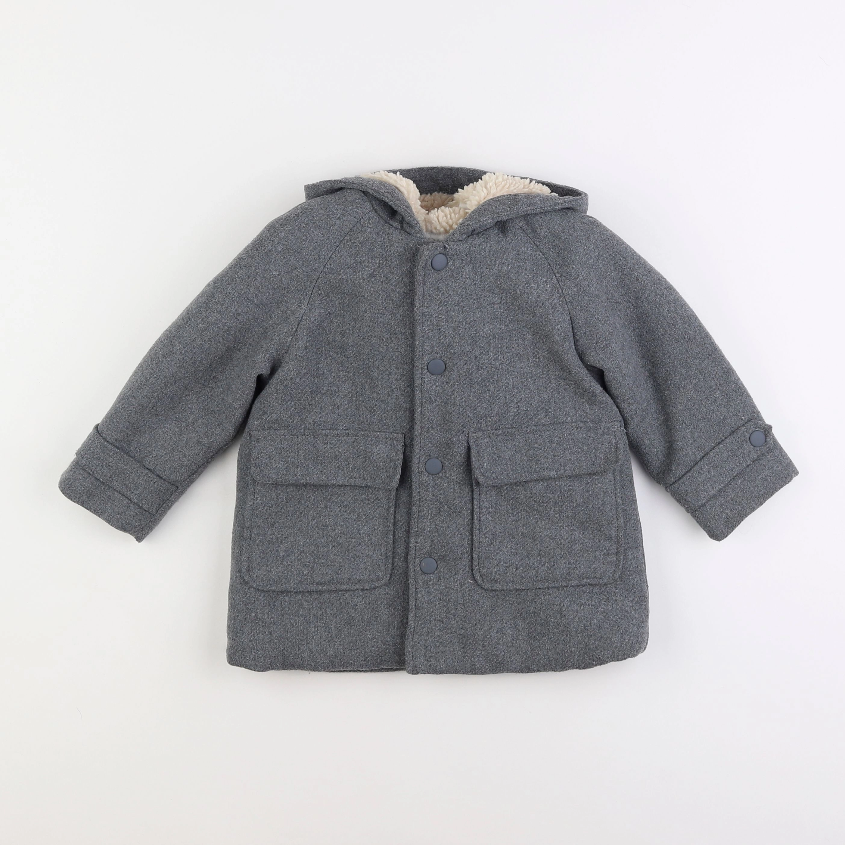 Zara - manteau gris - 18 mois à 2 ans