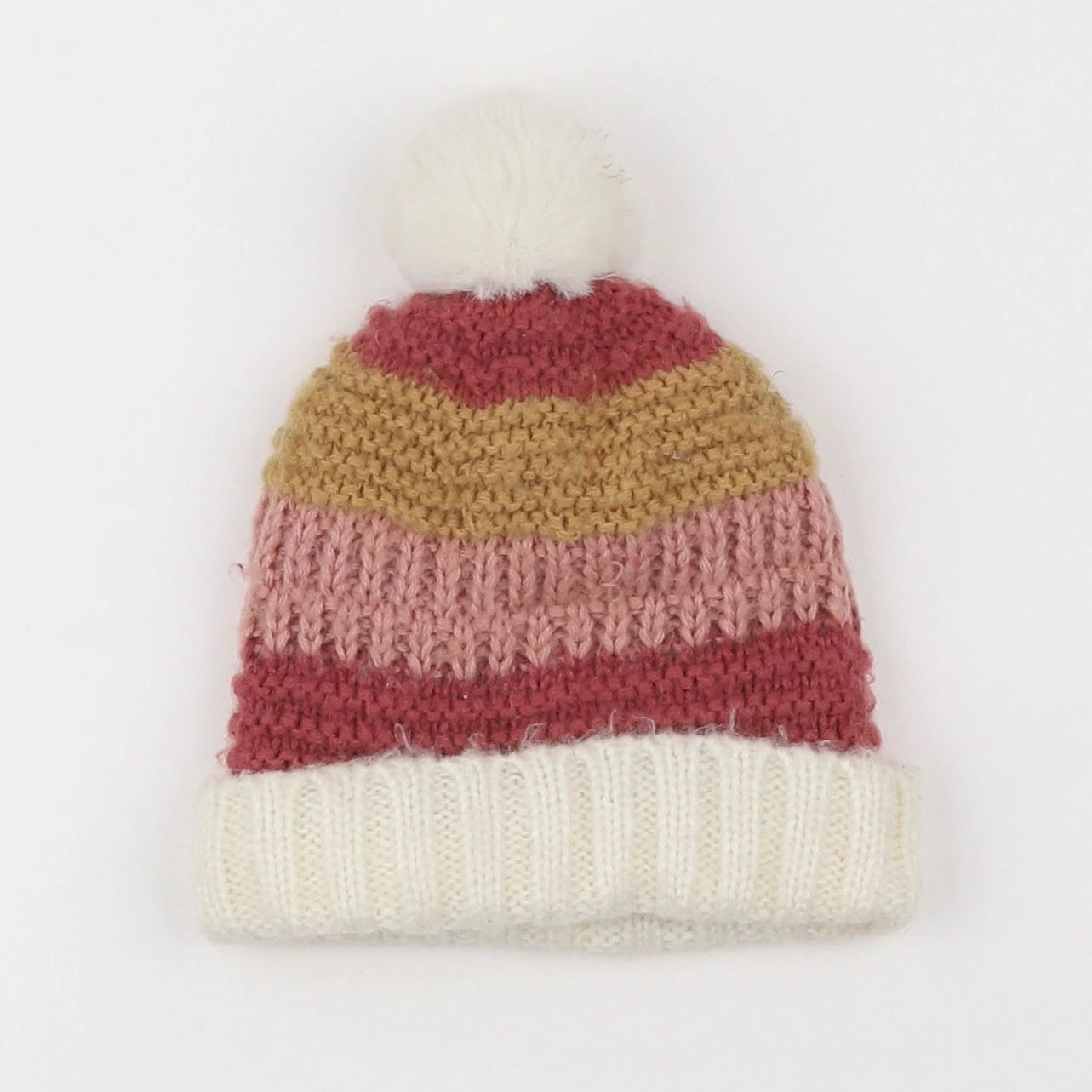 Vertbaudet - bonnet multicolore - 2/3 ans