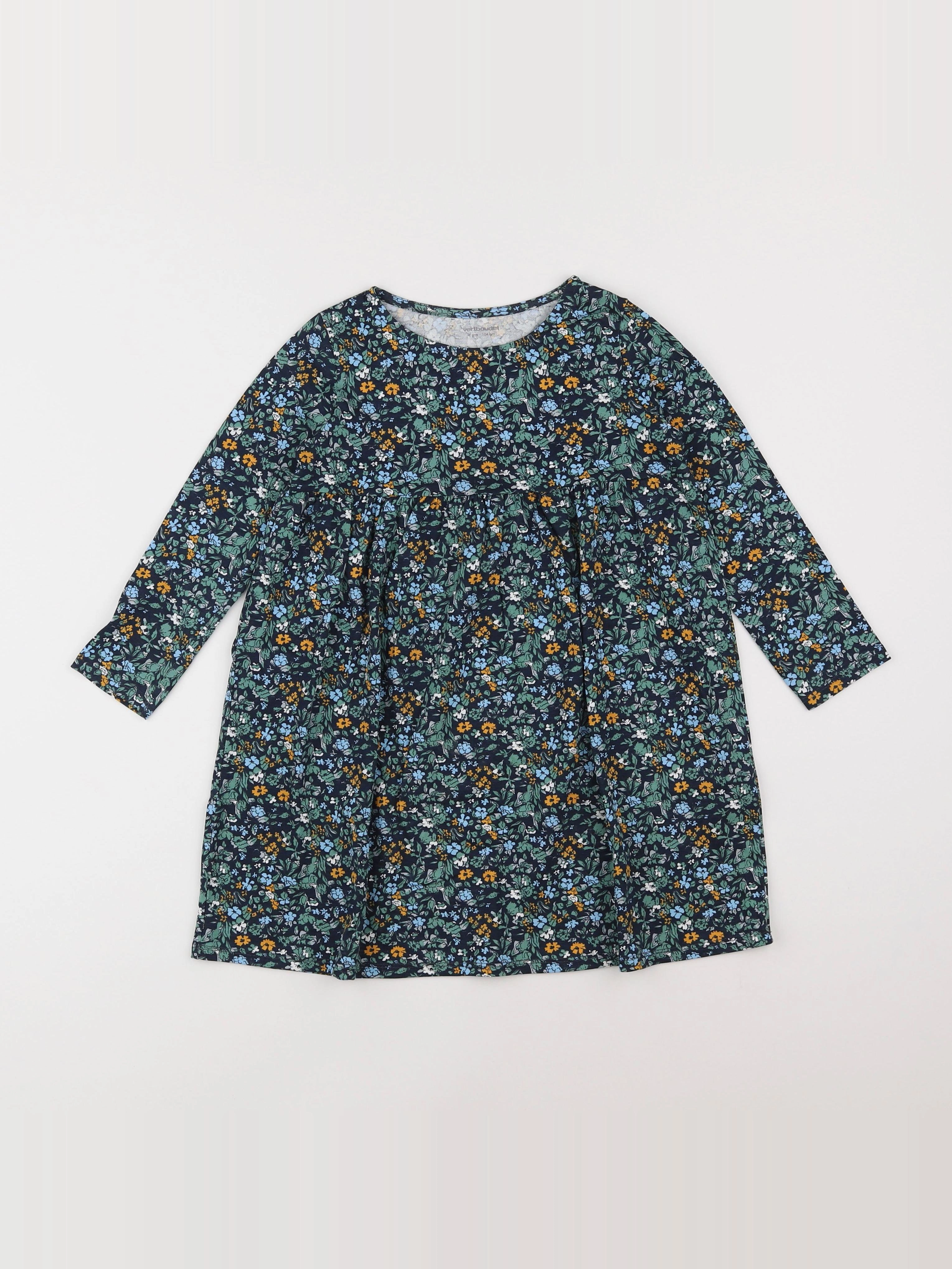 Vertbaudet - robe multicolore - 4 ans