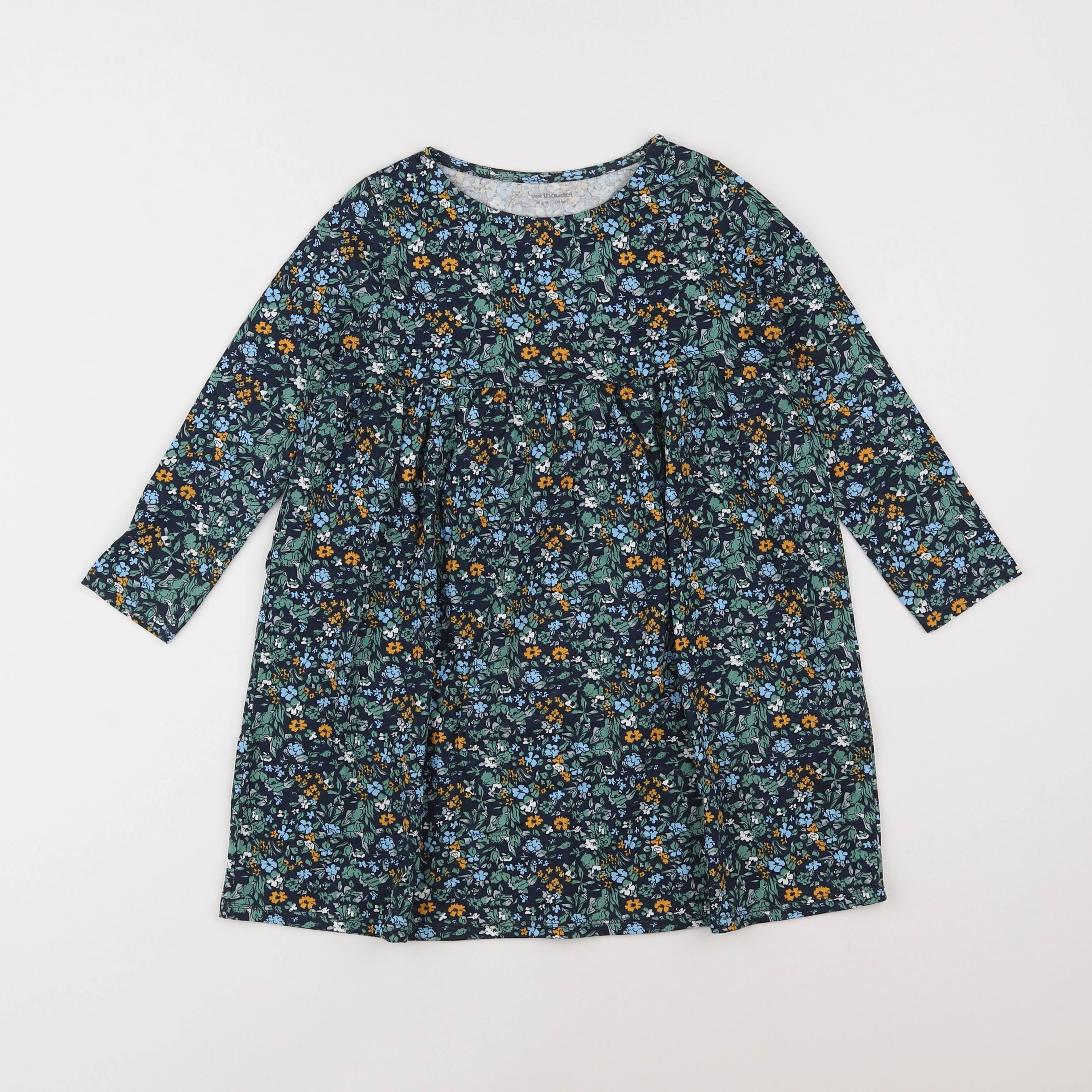 Vertbaudet - robe multicolore - 4 ans