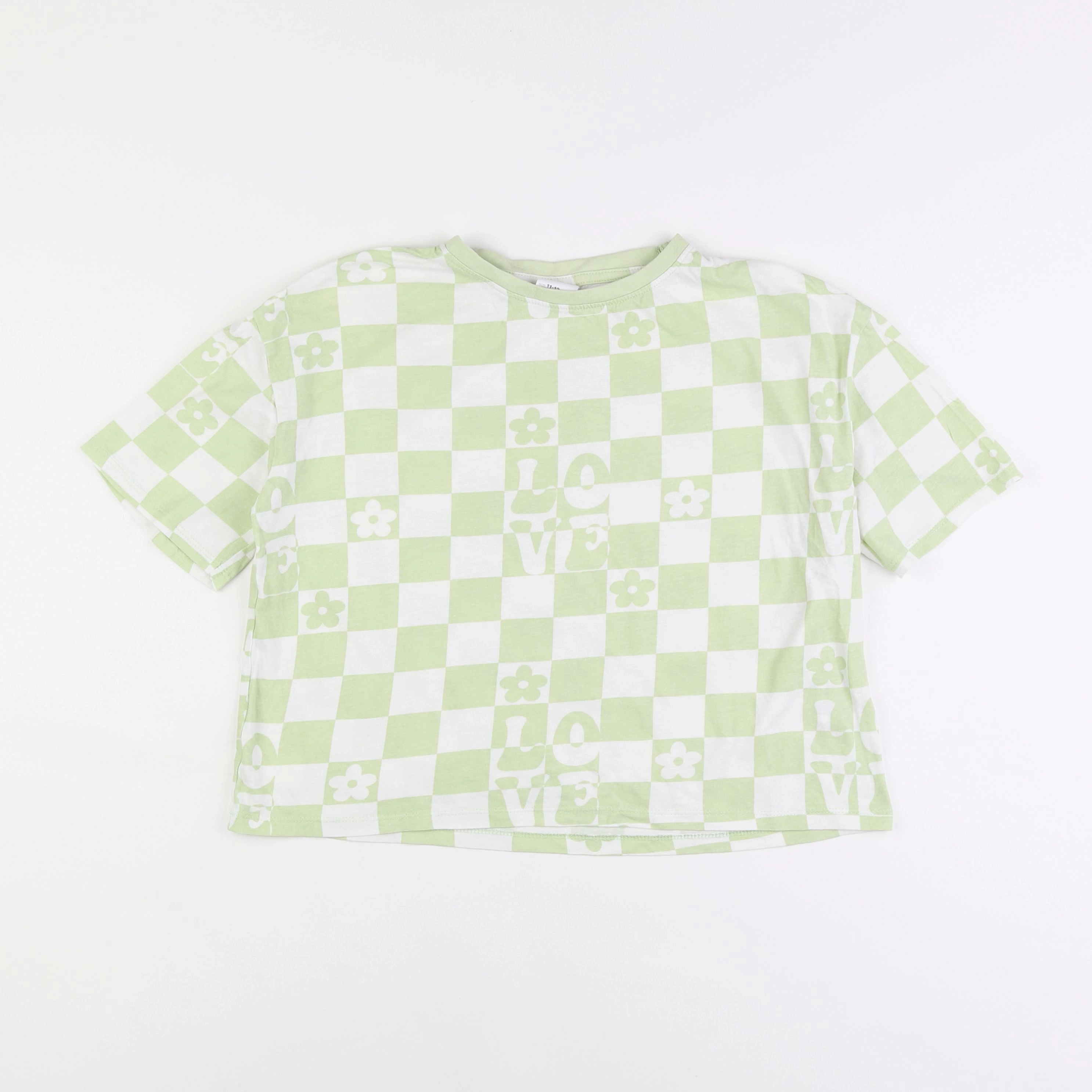 Zara - tee-shirt vert - 11/12 ans