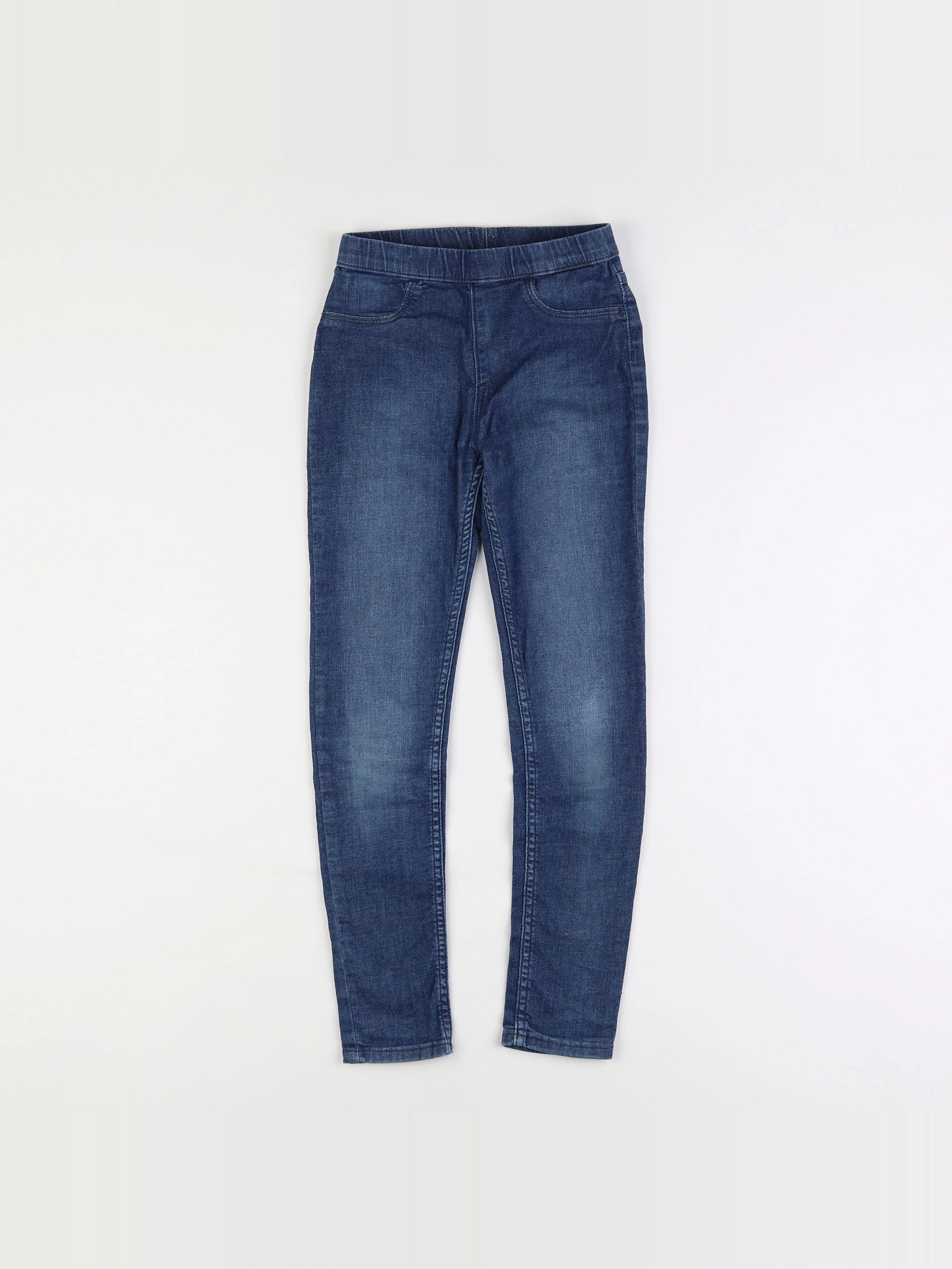 H&M - jegging bleu - 9/10 ans