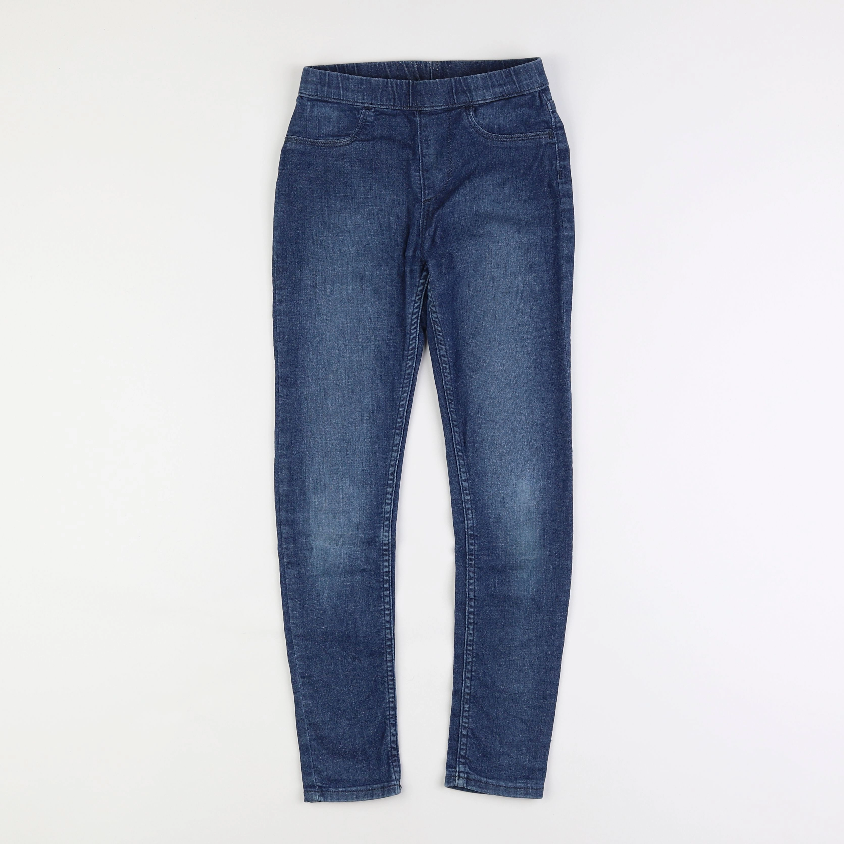 H&M - jegging bleu - 9/10 ans