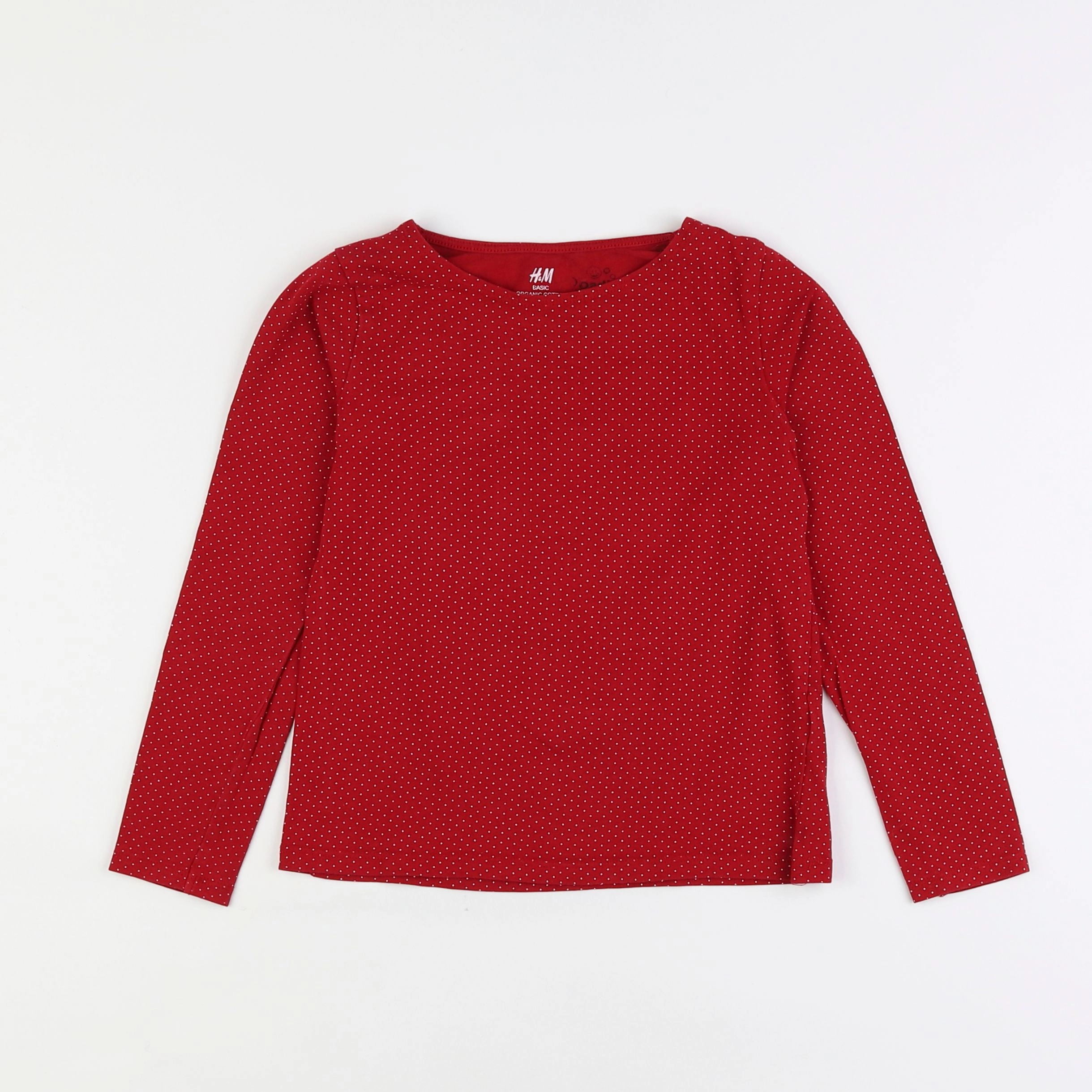 H&M - tee-shirt rouge - 6/8 ans