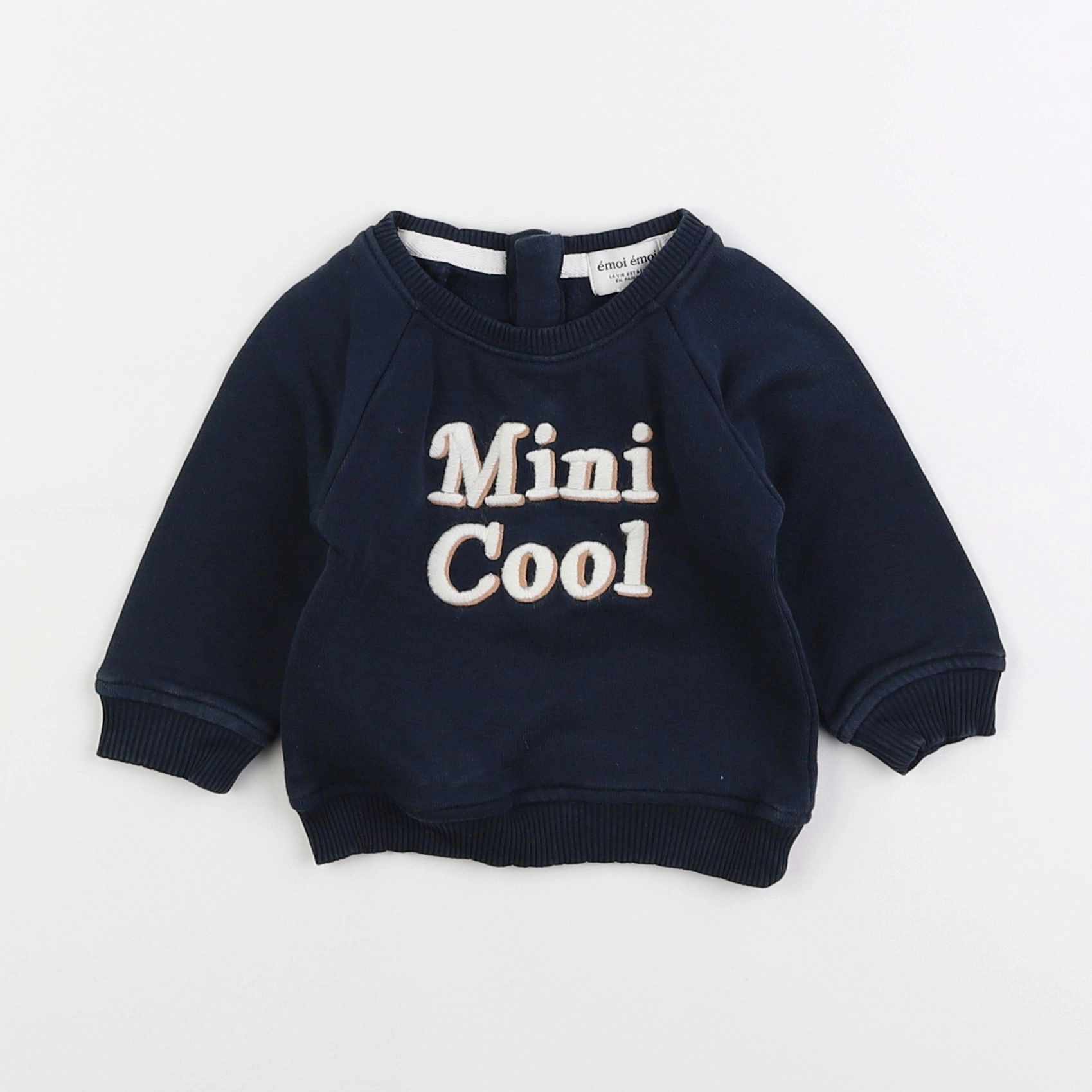 Emoi emoi - sweat bleu - 6 mois