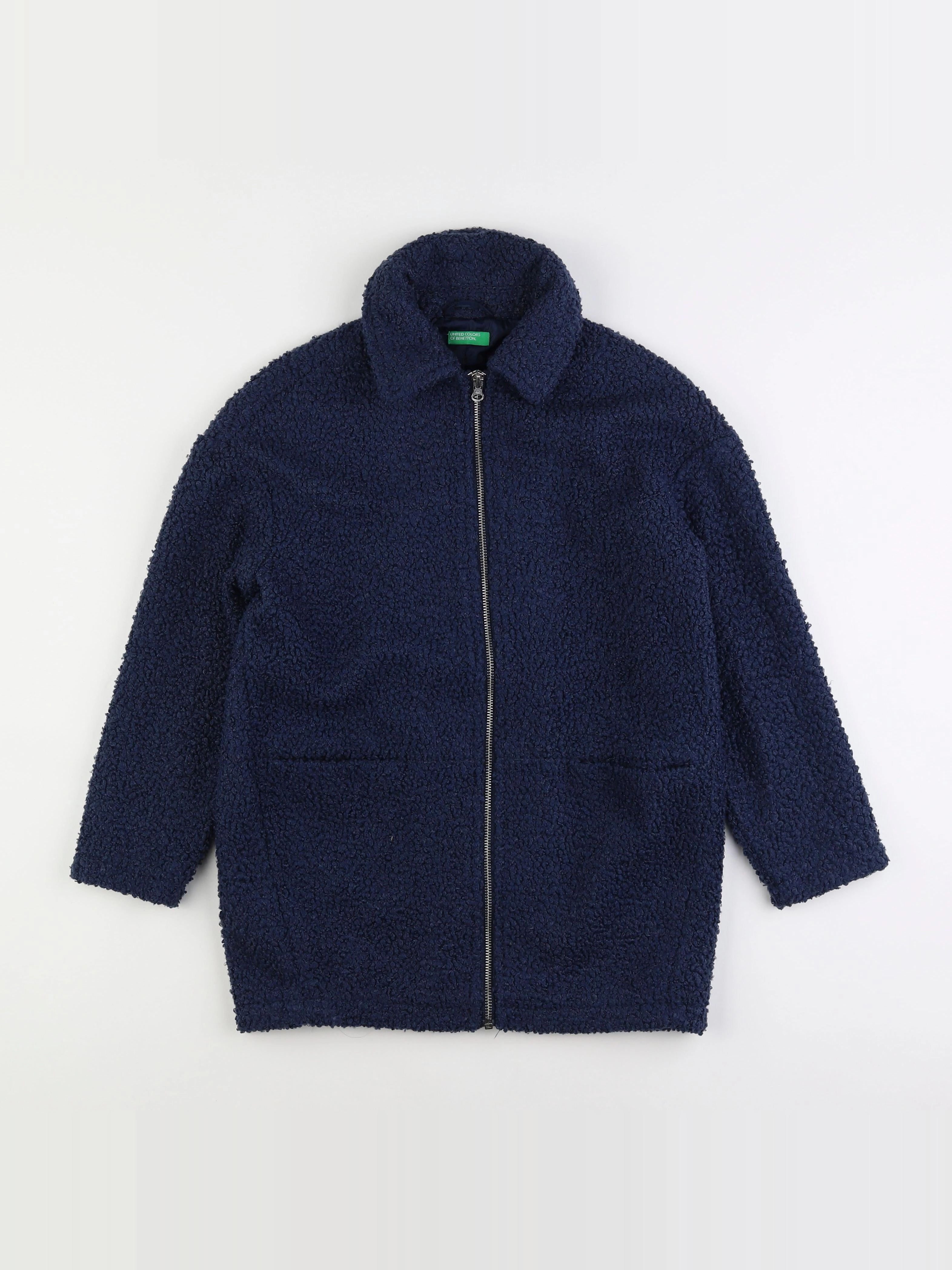 Benetton - manteau bleu - 8/9 ans