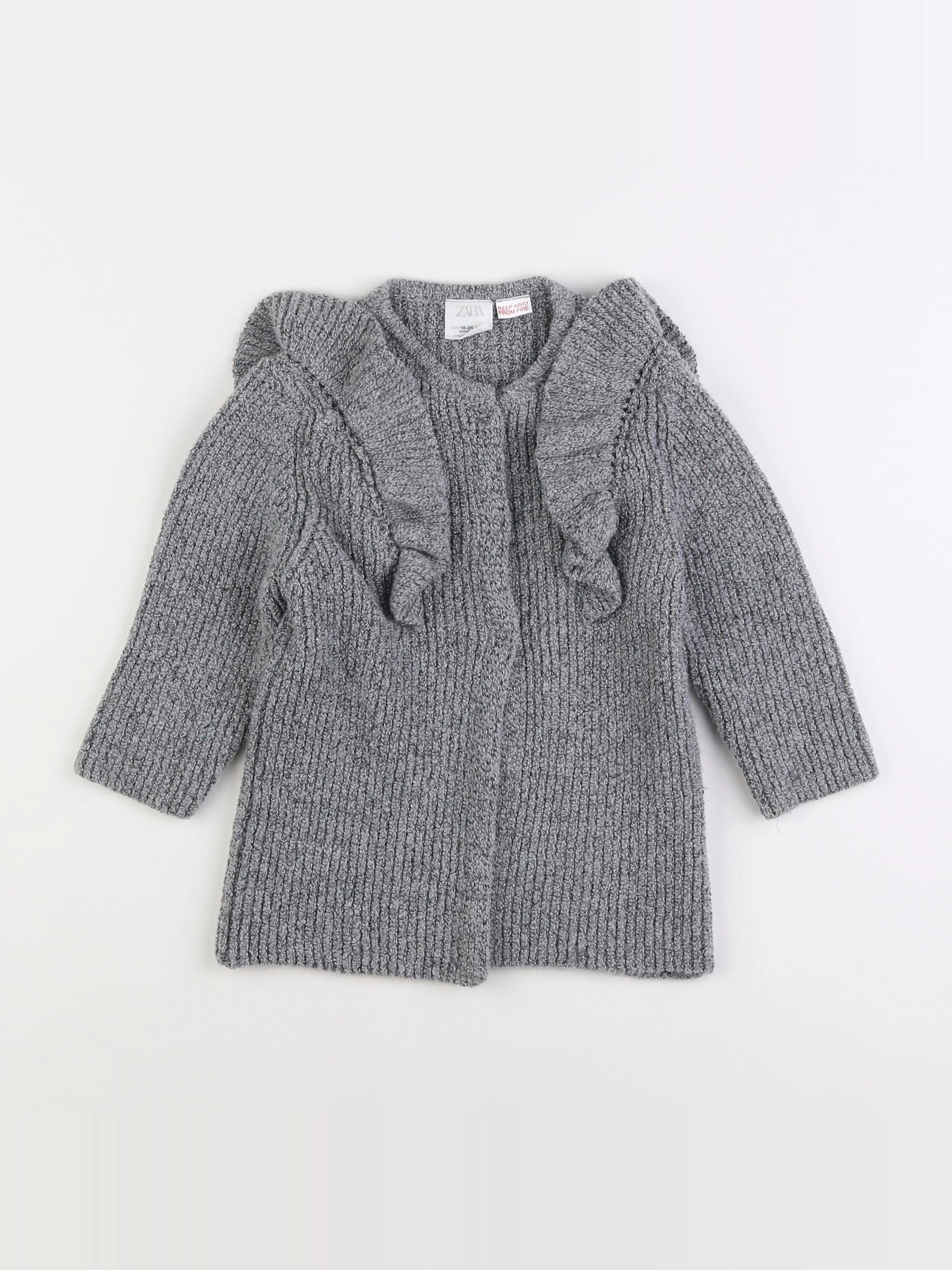 Zara - gilet gris - 18 mois à 2 ans