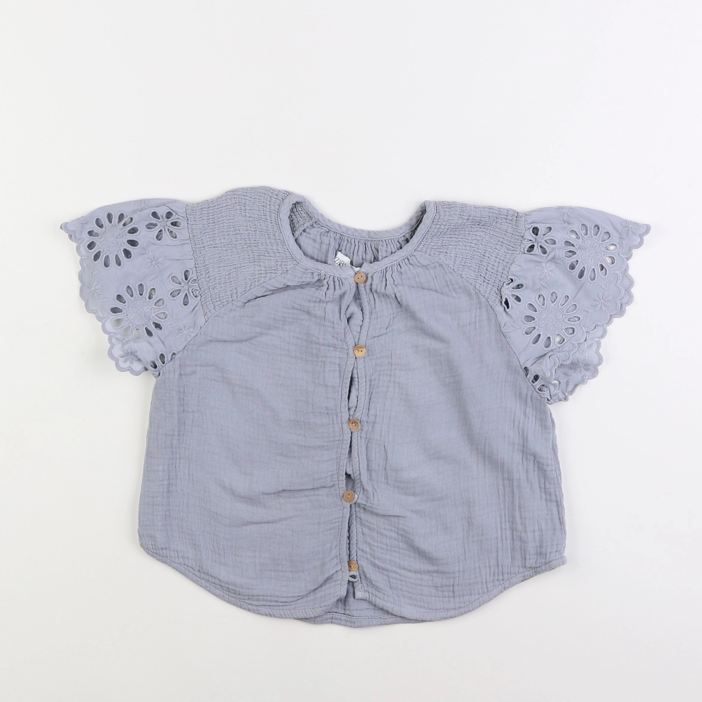 Zara - blouse bleu - 4/5 ans