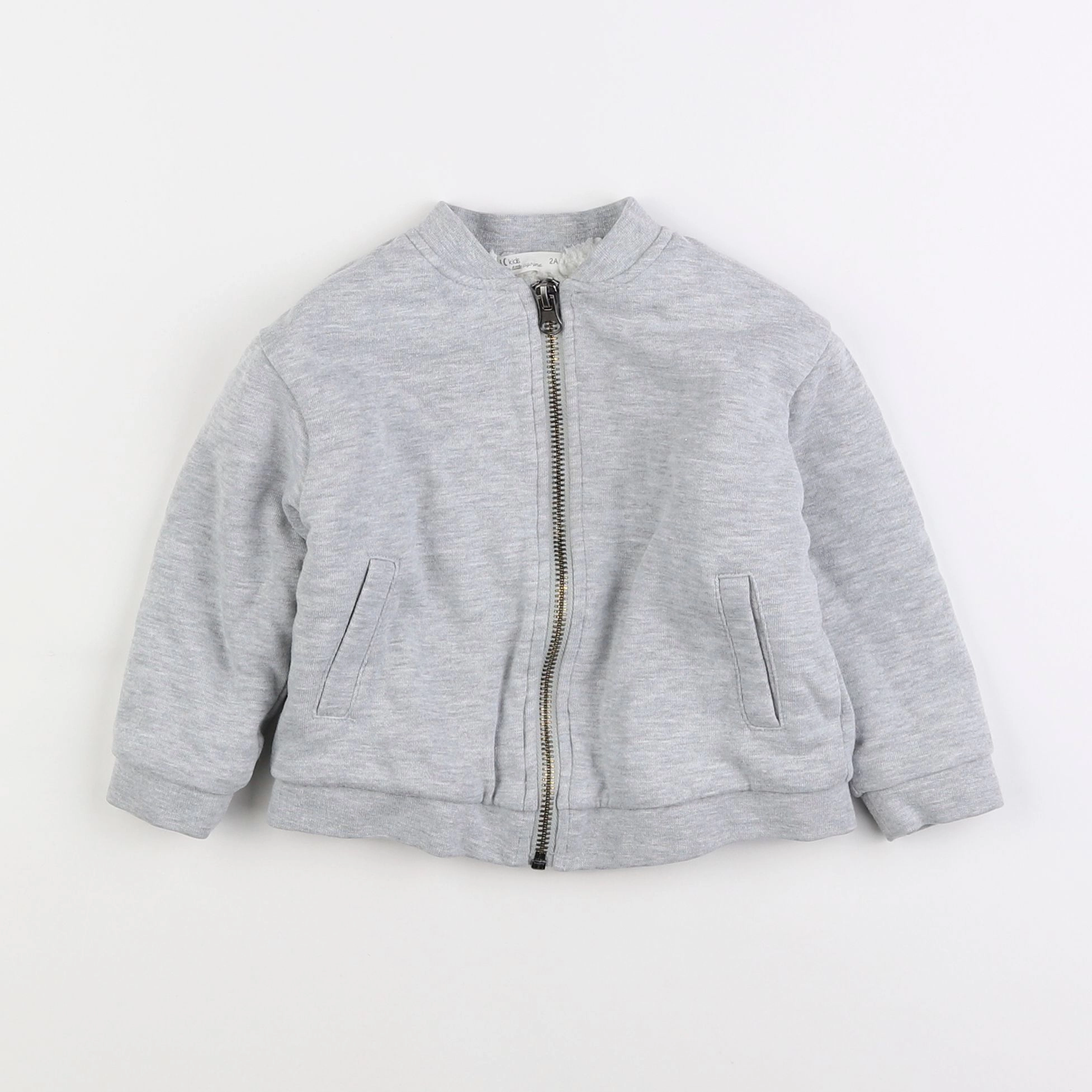 Little Cigogne - sweat gris - 2 ans