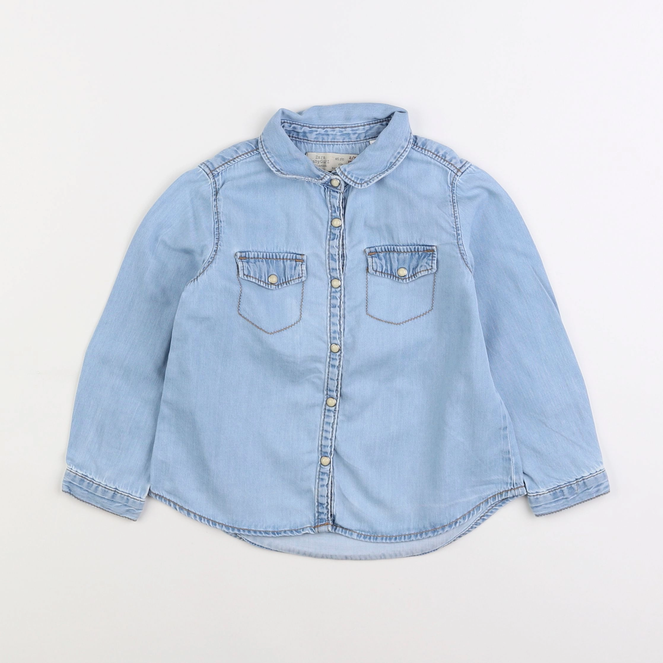 Zara - chemise bleu - 2/3 ans