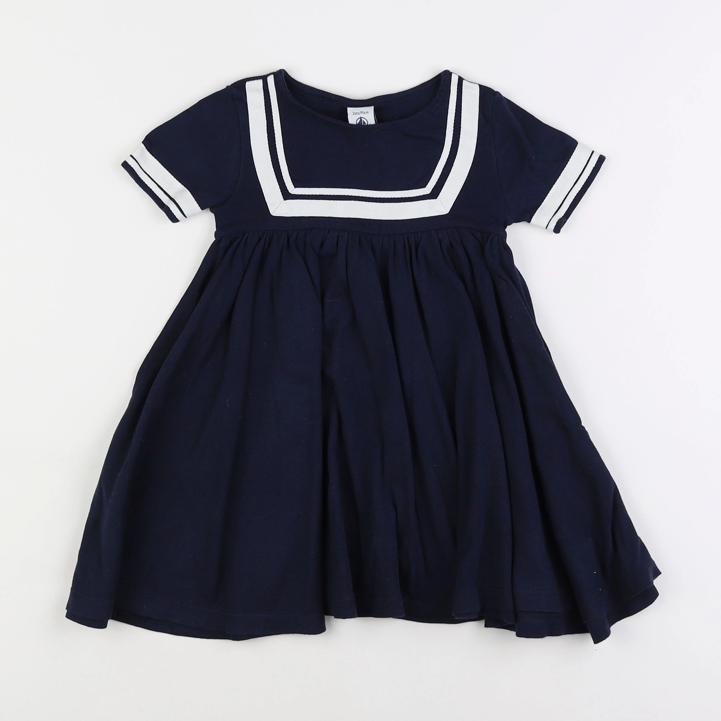 Petit Bateau - robe bleu - 3 ans