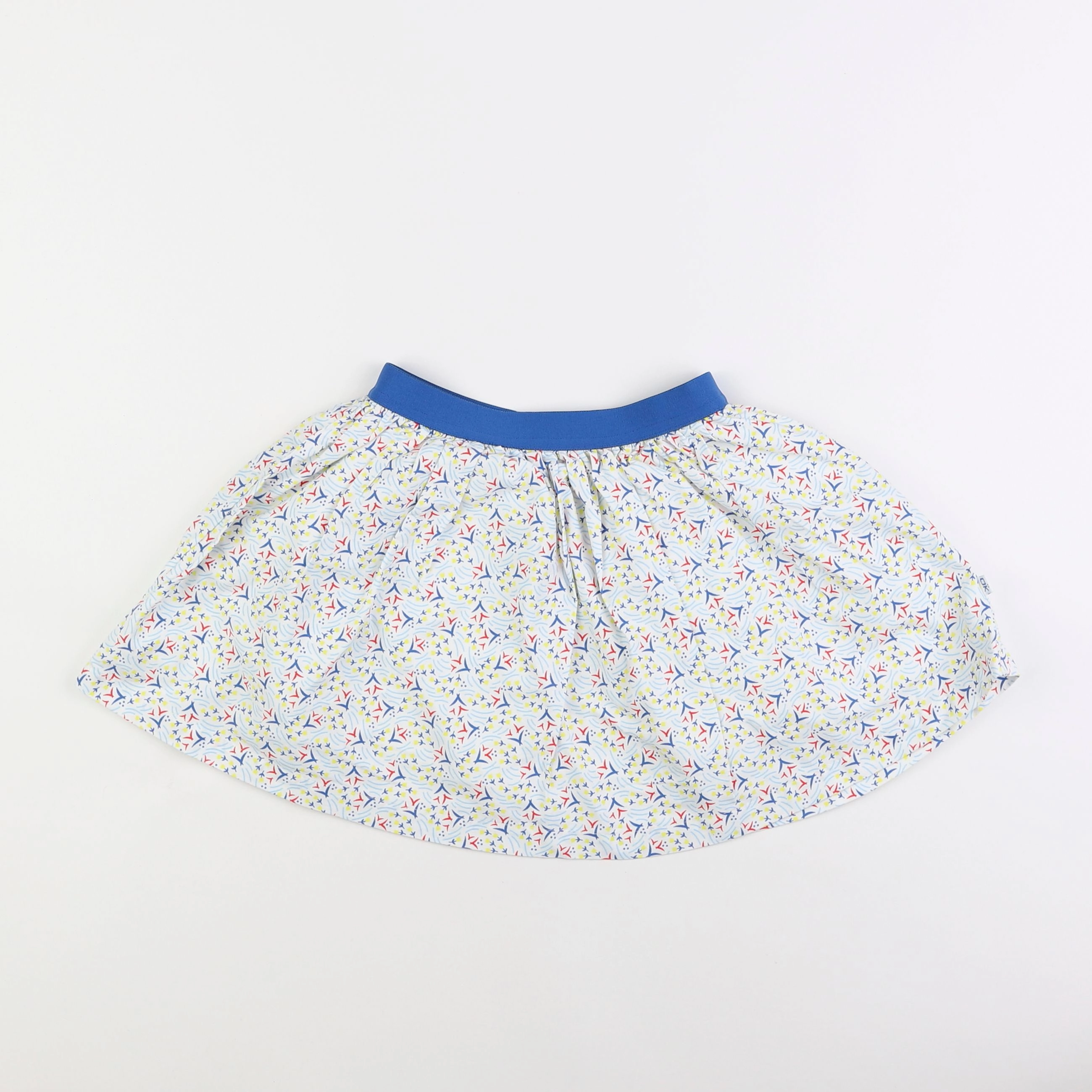 Okaidi - jupe bleu, blanc - 4 ans