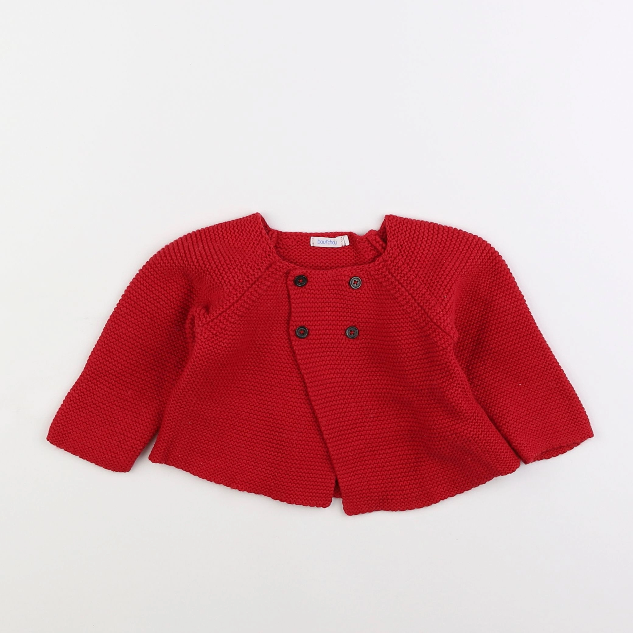 Boutchou - gilet rouge - 12 mois