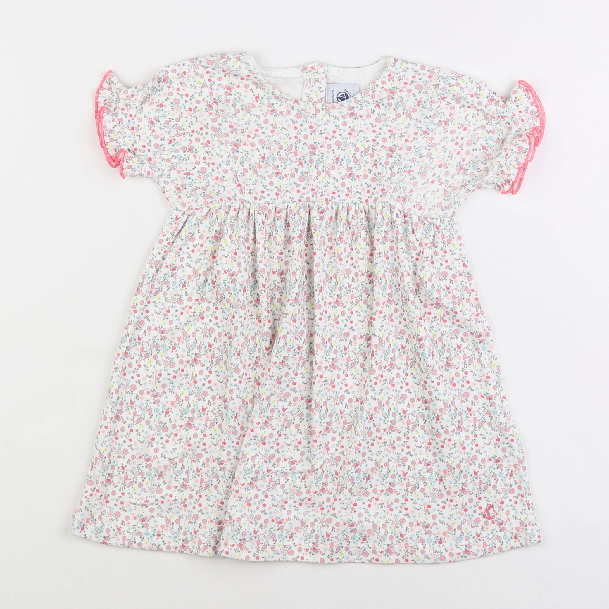 Petit Bateau - robe multicolore - 2 ans