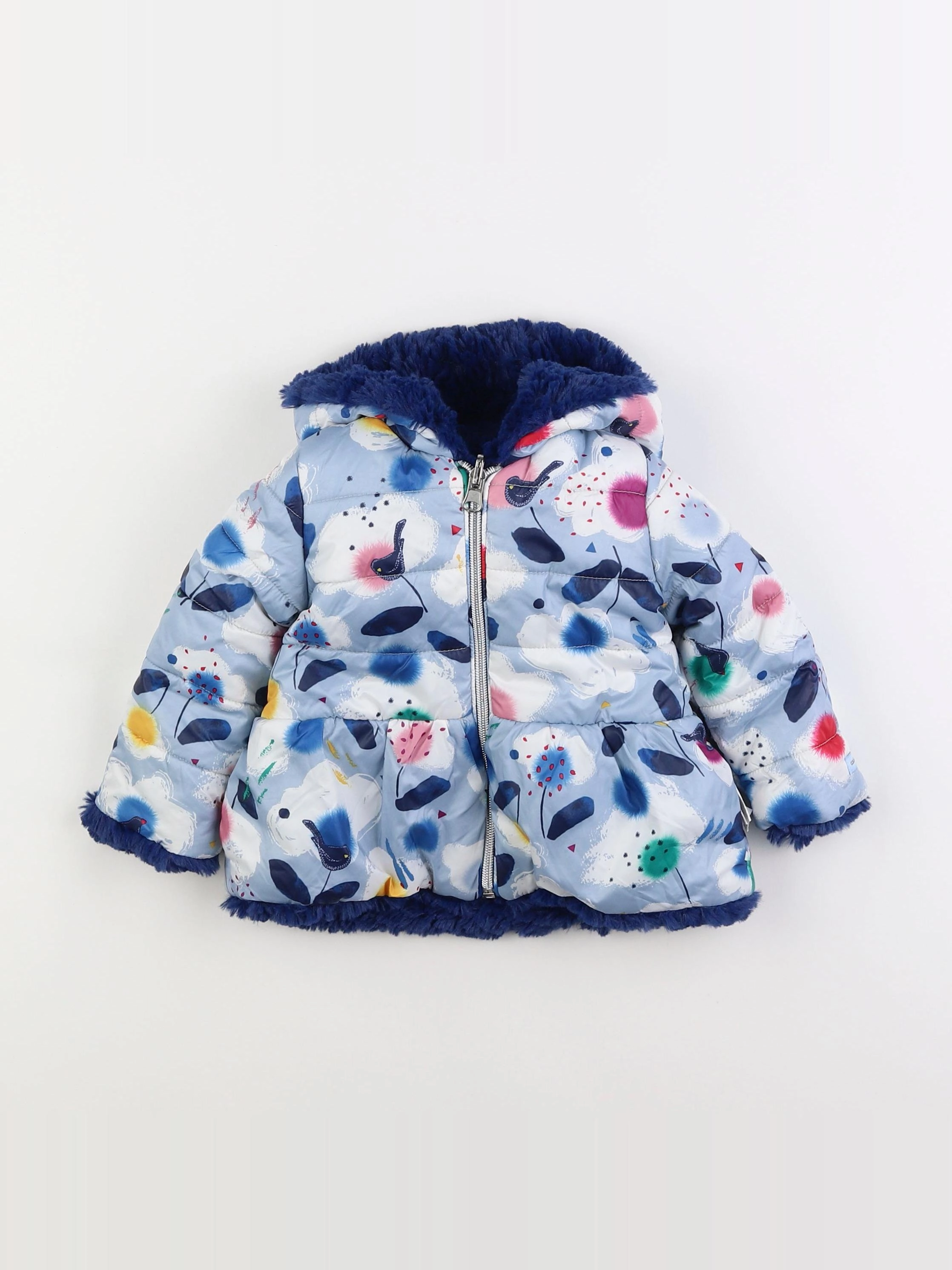 Catimini - doudoune réversible bleu - 18 mois