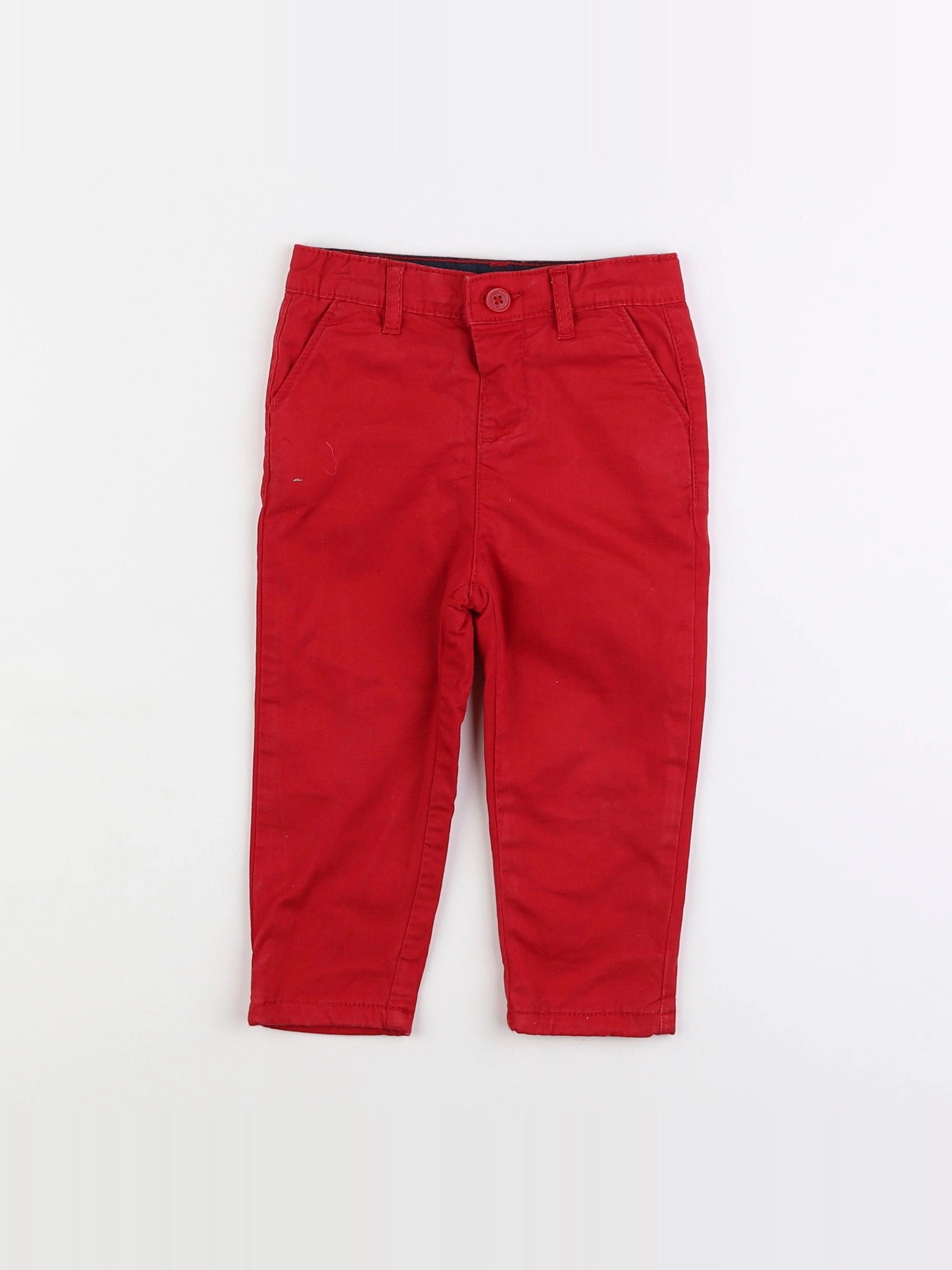 Tape à l'oeil - pantalon rouge - 18 mois