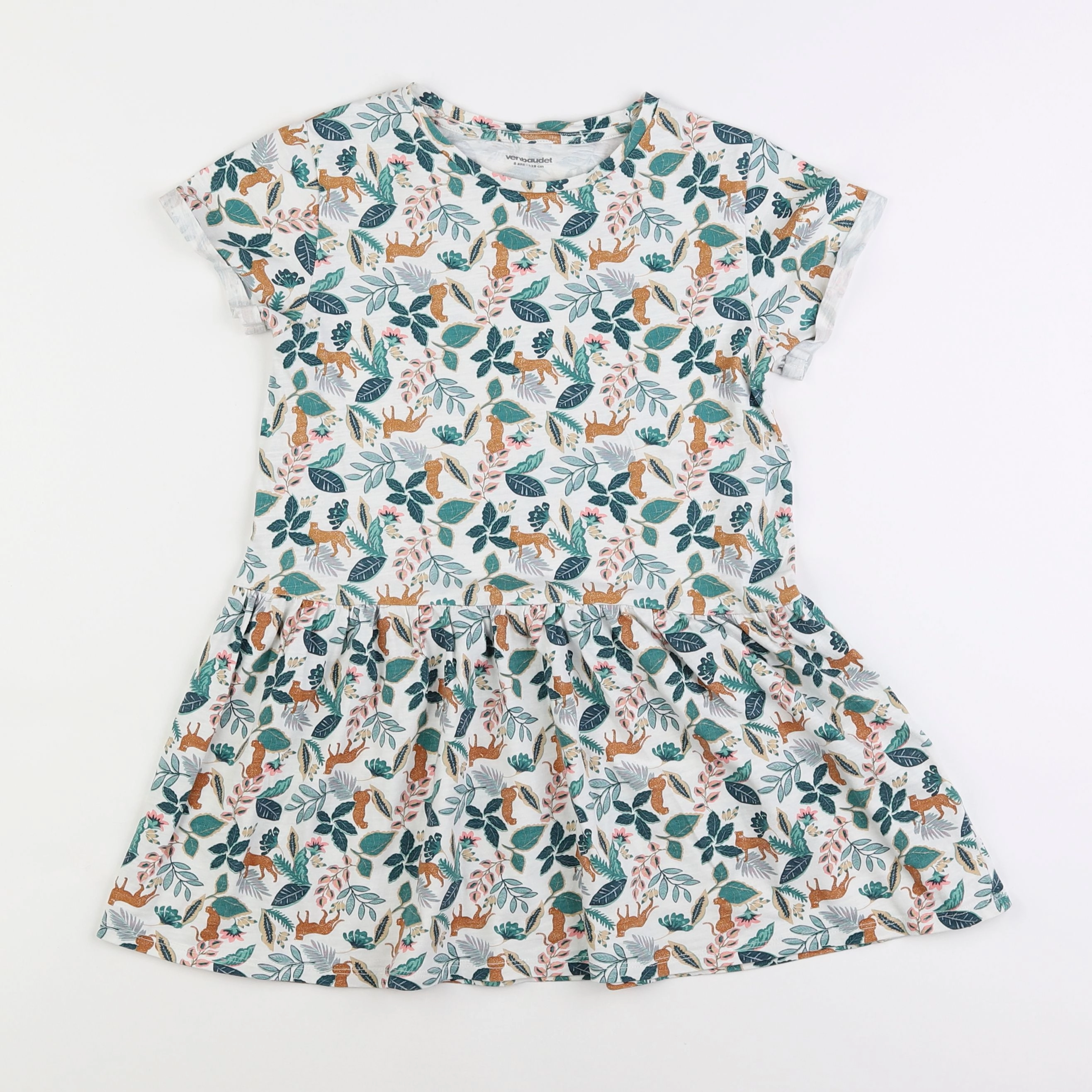 Vertbaudet - robe multicolore - 8 ans