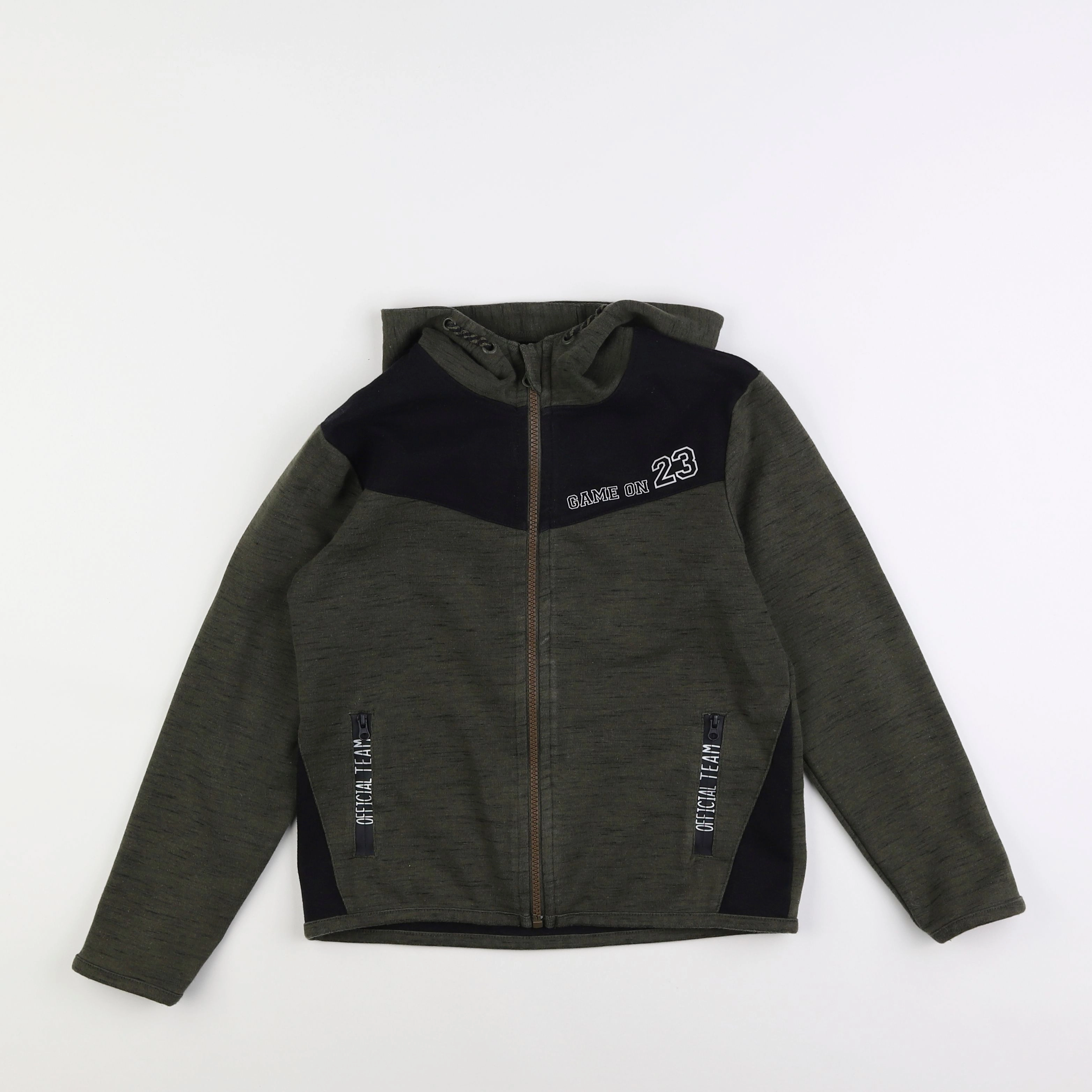 Vertbaudet - sweat vert - 10 ans