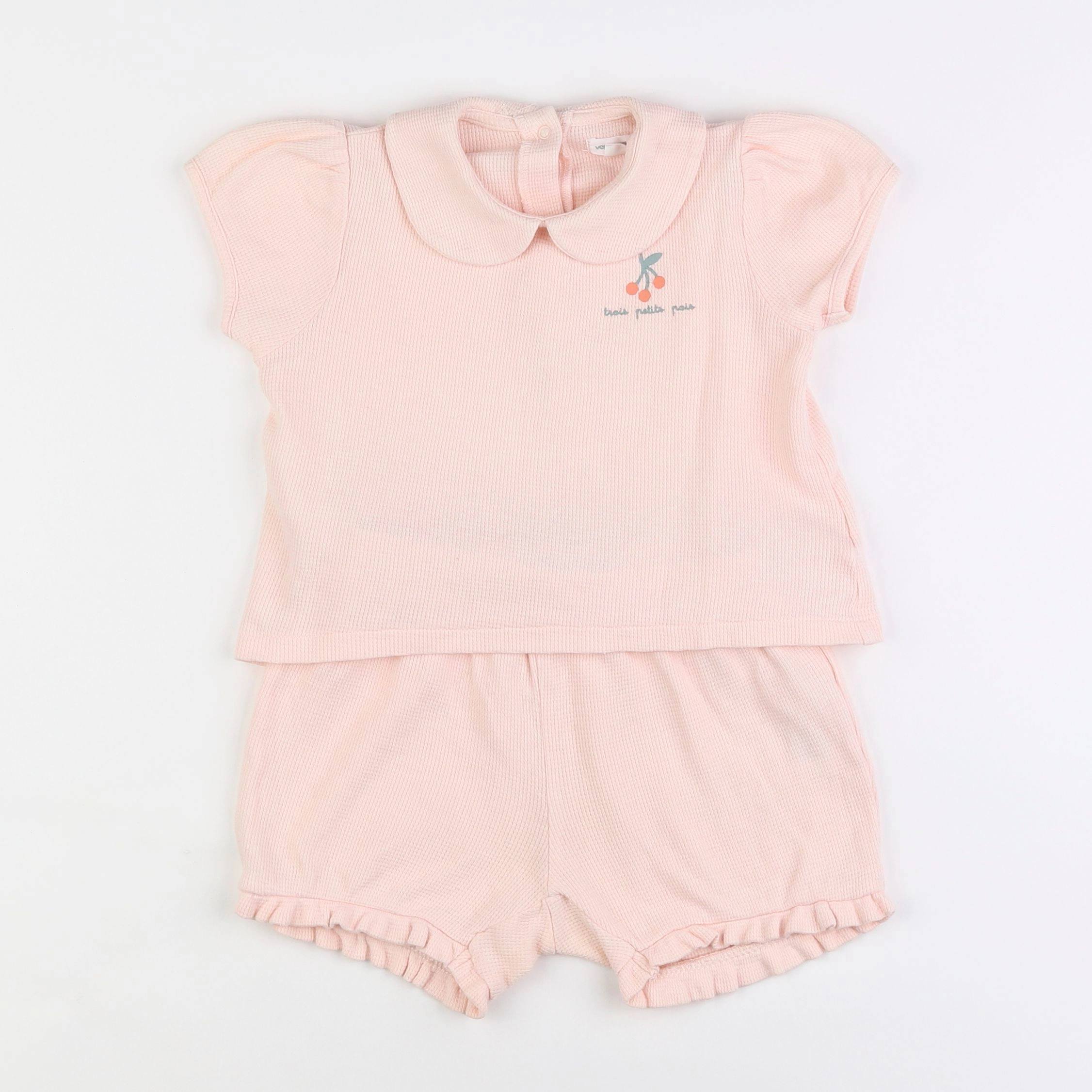 Vertbaudet - pyjama coton rose - 3 ans