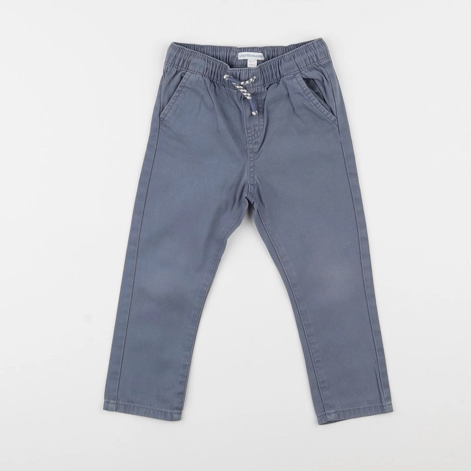 Vertbaudet - pantalon bleu - 2 ans