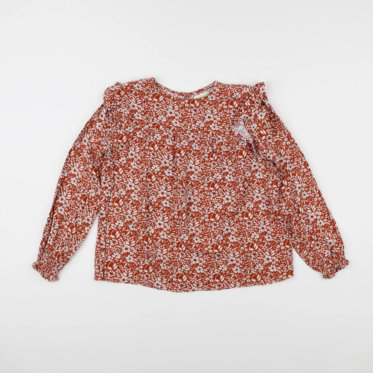 Vertbaudet - blouse marron - 10 ans