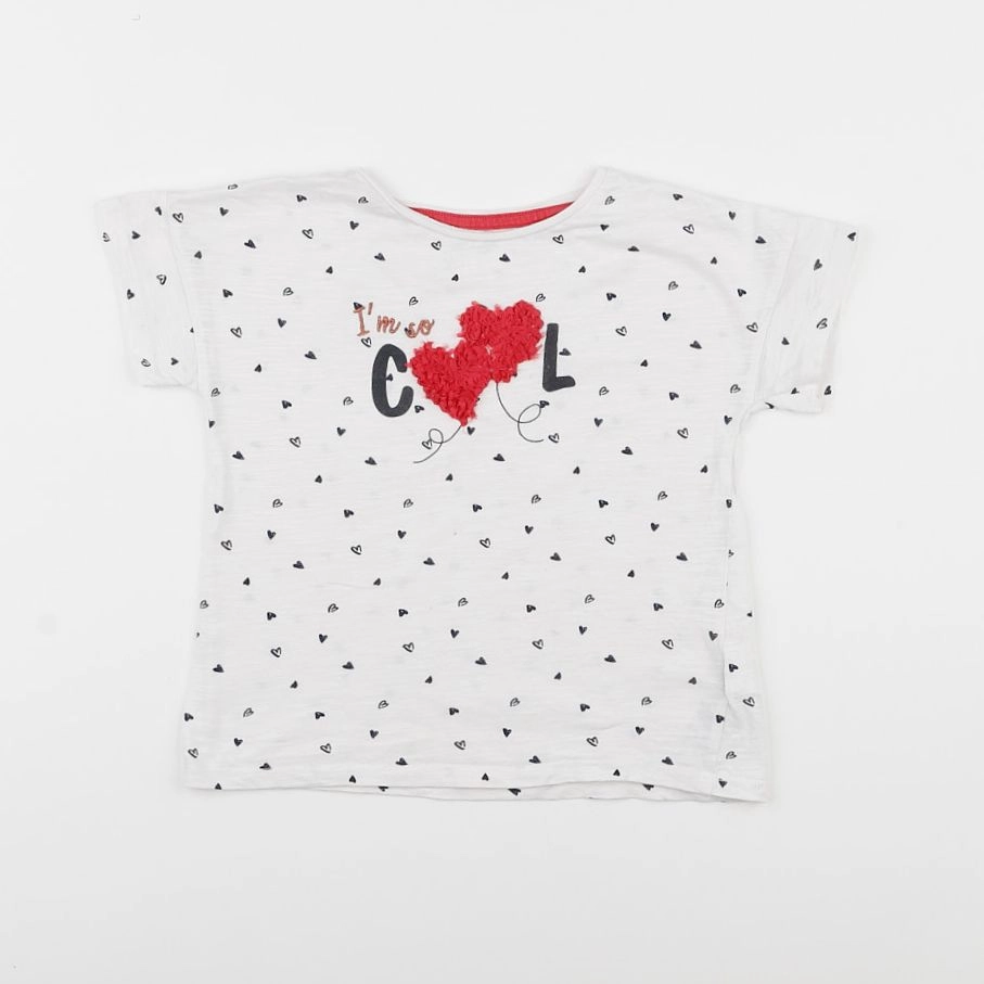 Vertbaudet - tee-shirt blanc - 6 ans