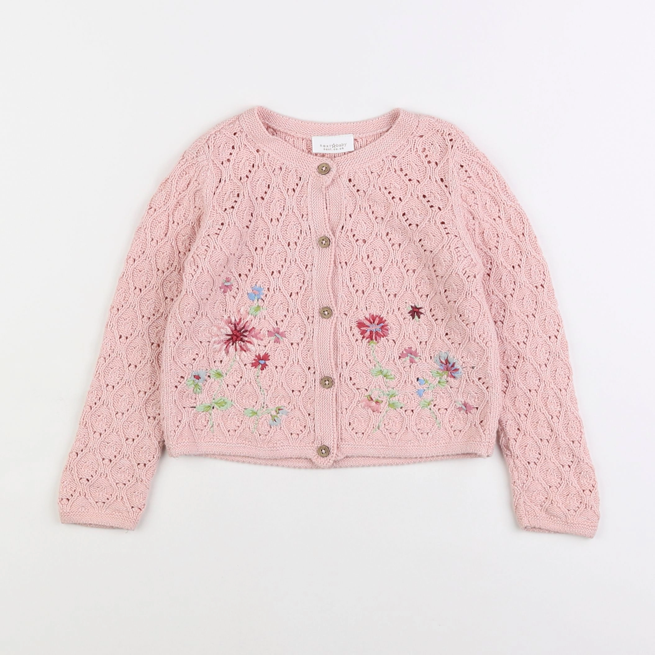 Next - gilet rose - 18 mois à 2 ans