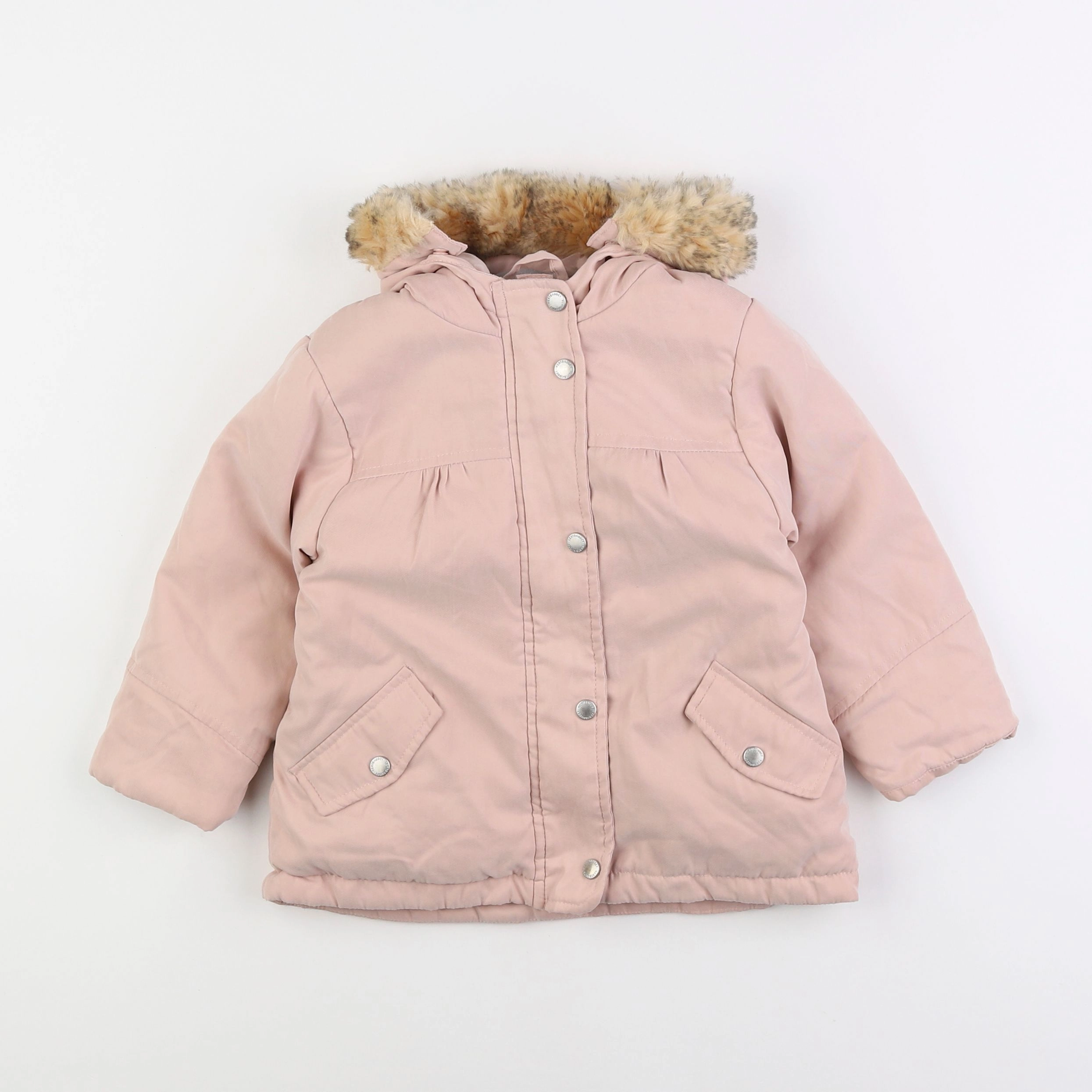 Vertbaudet - parka rose - 2 ans