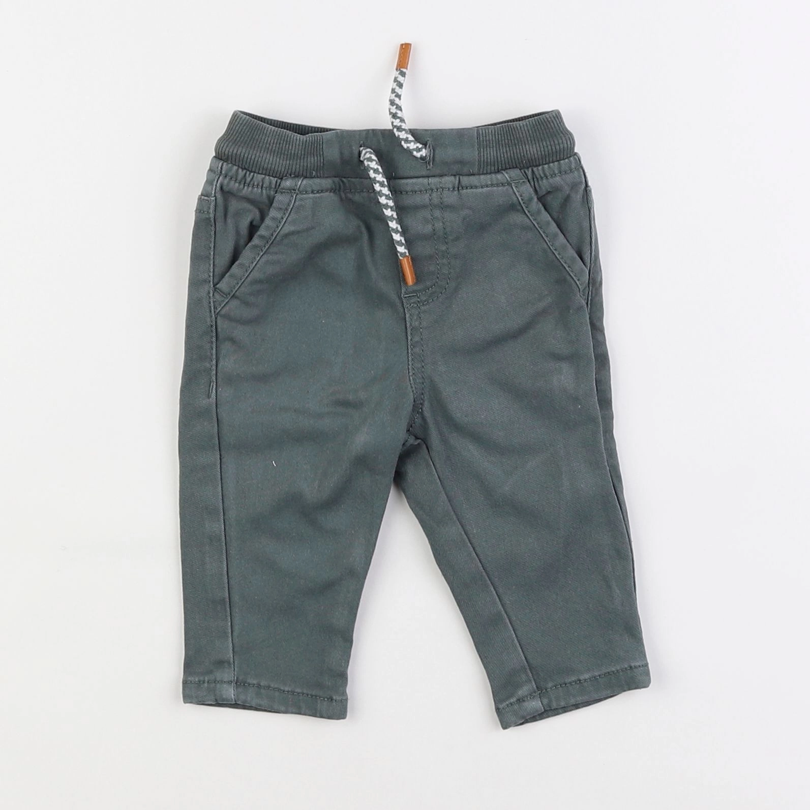 Vertbaudet - pantalon vert - 3 mois