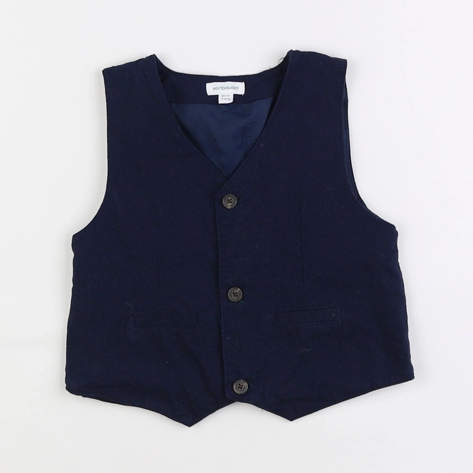 Vertbaudet - gilet bleu - 2 ans