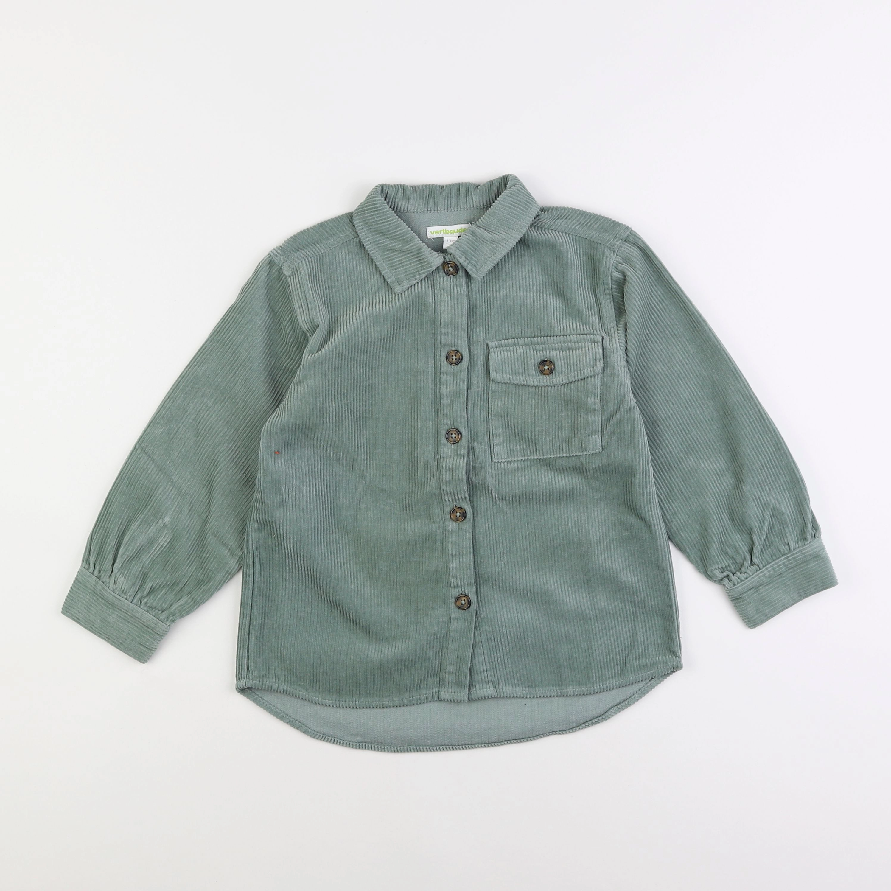 Vertbaudet - chemise vert - 6 ans