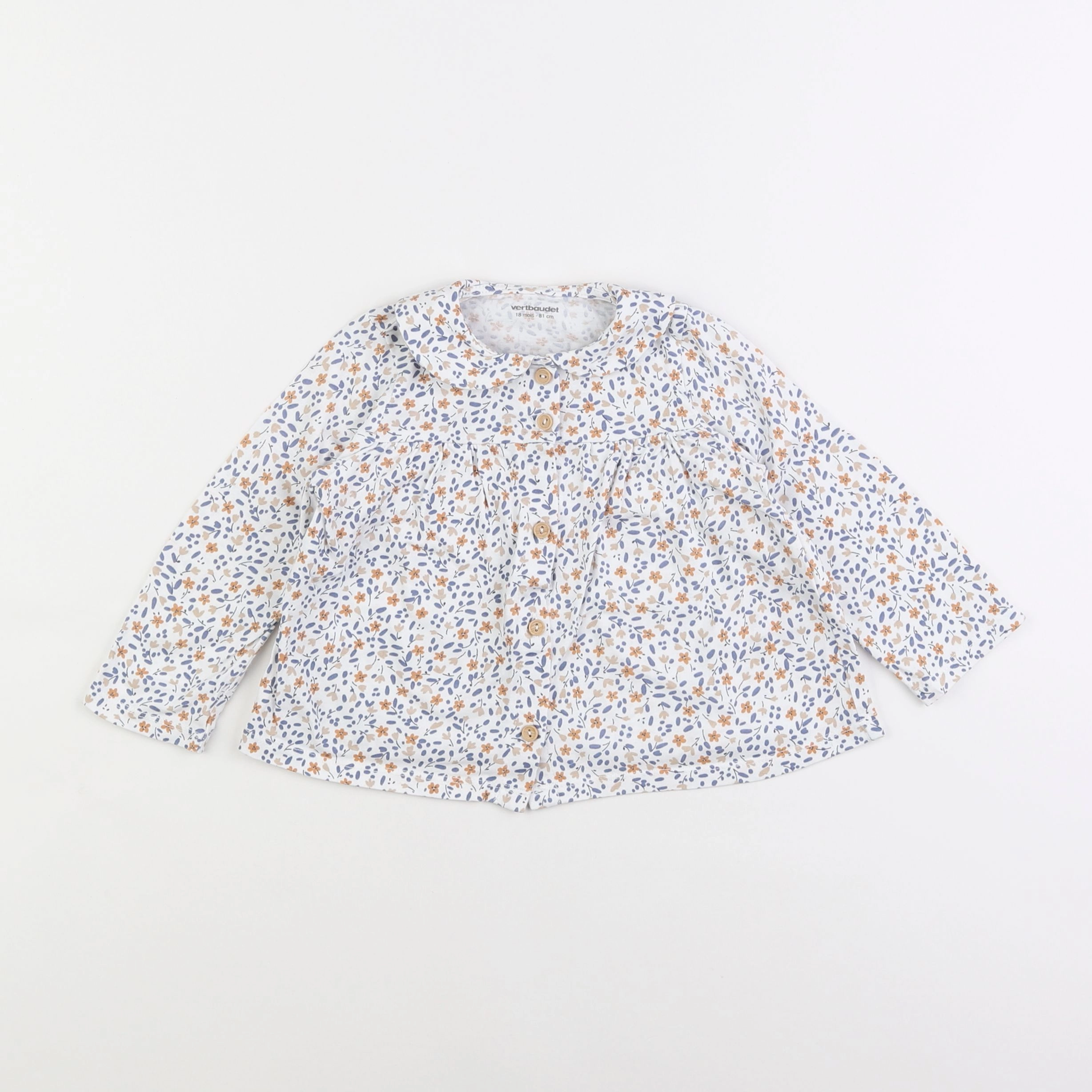 Vertbaudet - tee-shirt blanc - 18 mois