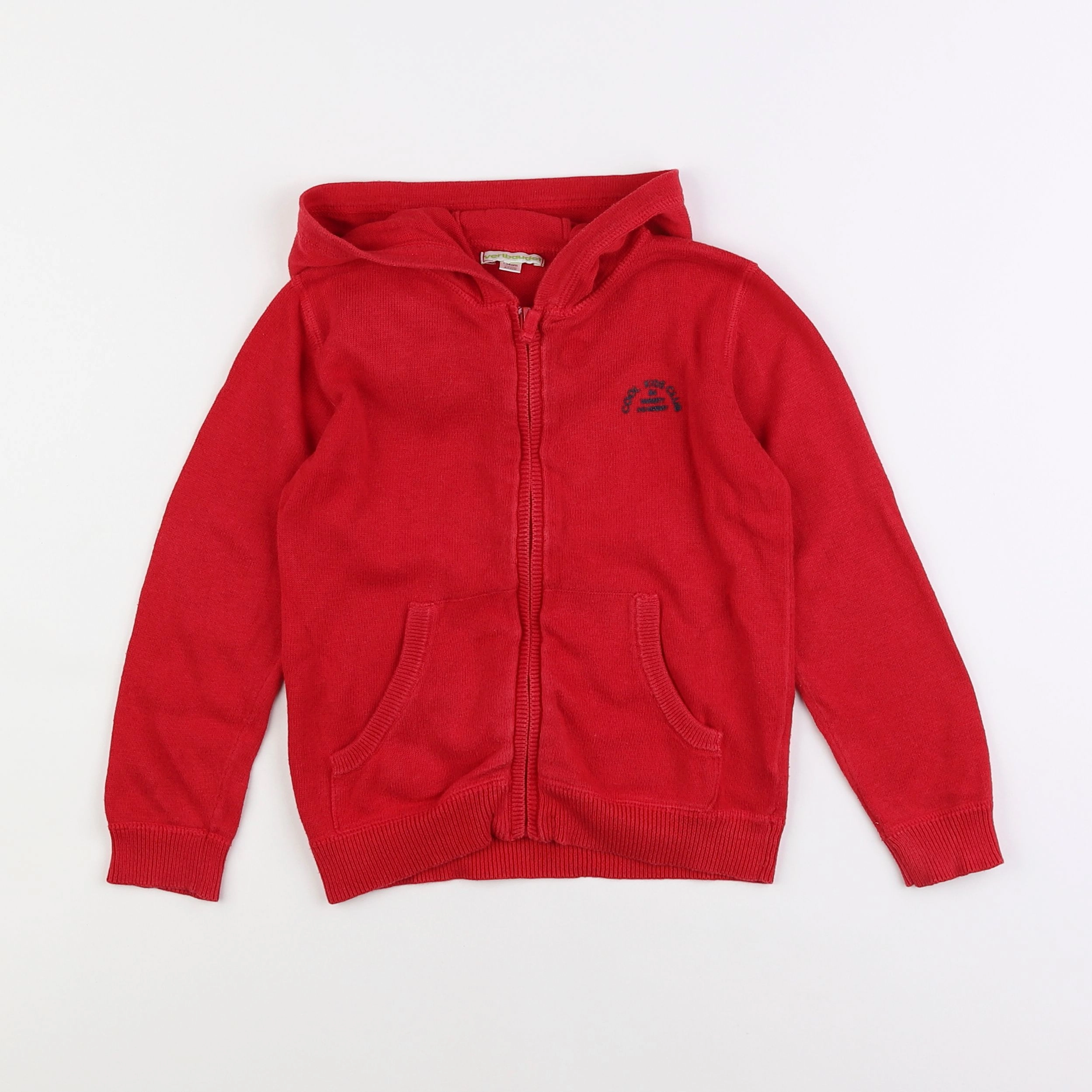 Vertbaudet - gilet rouge - 4 ans