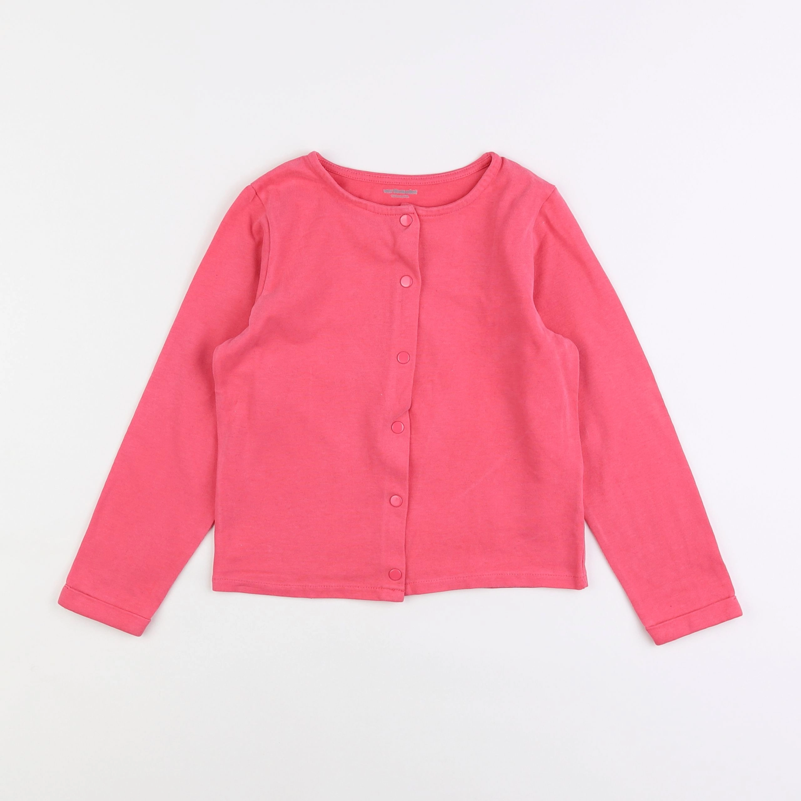 Vertbaudet - sweat rose - 7 ans