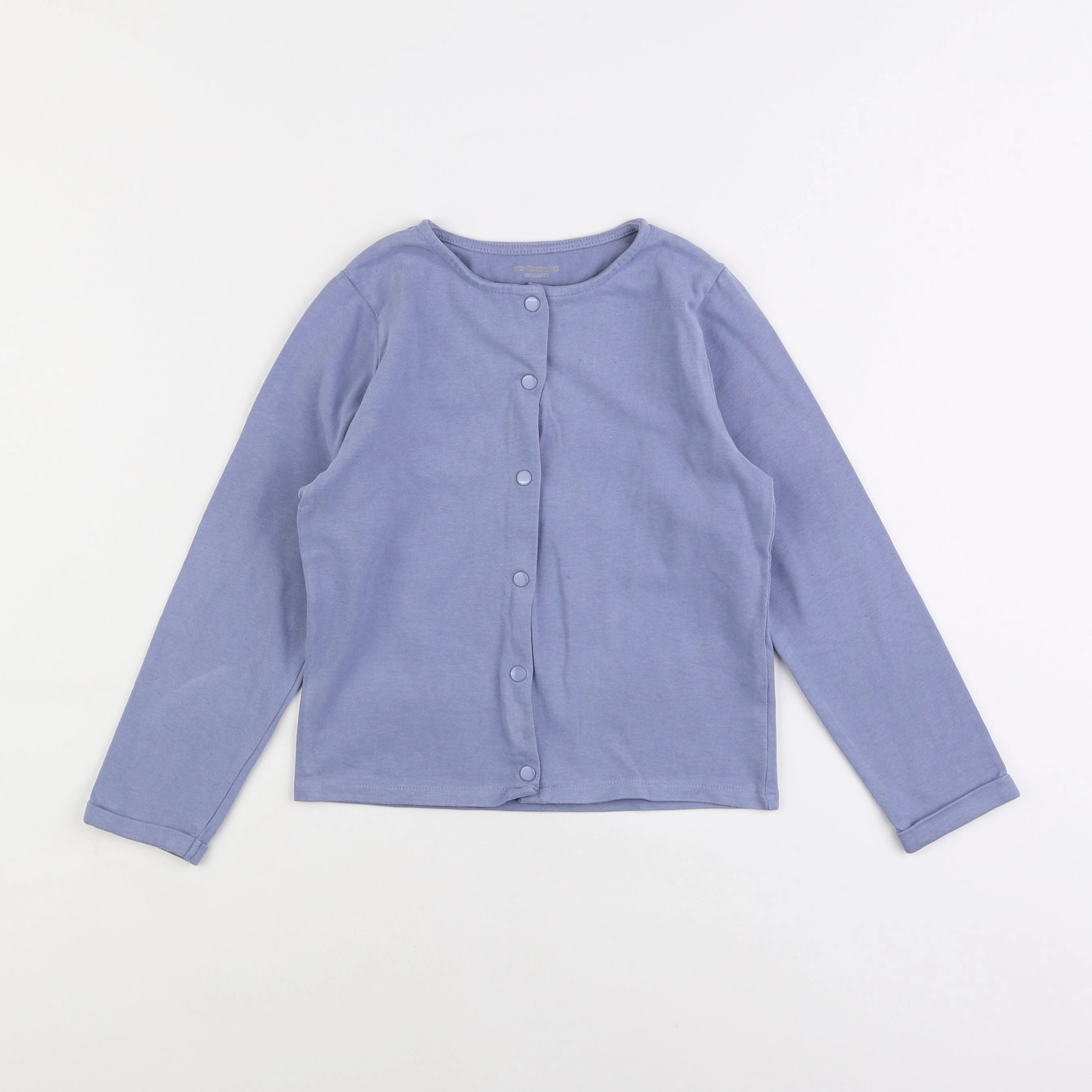 Vertbaudet - sweat bleu - 7 ans