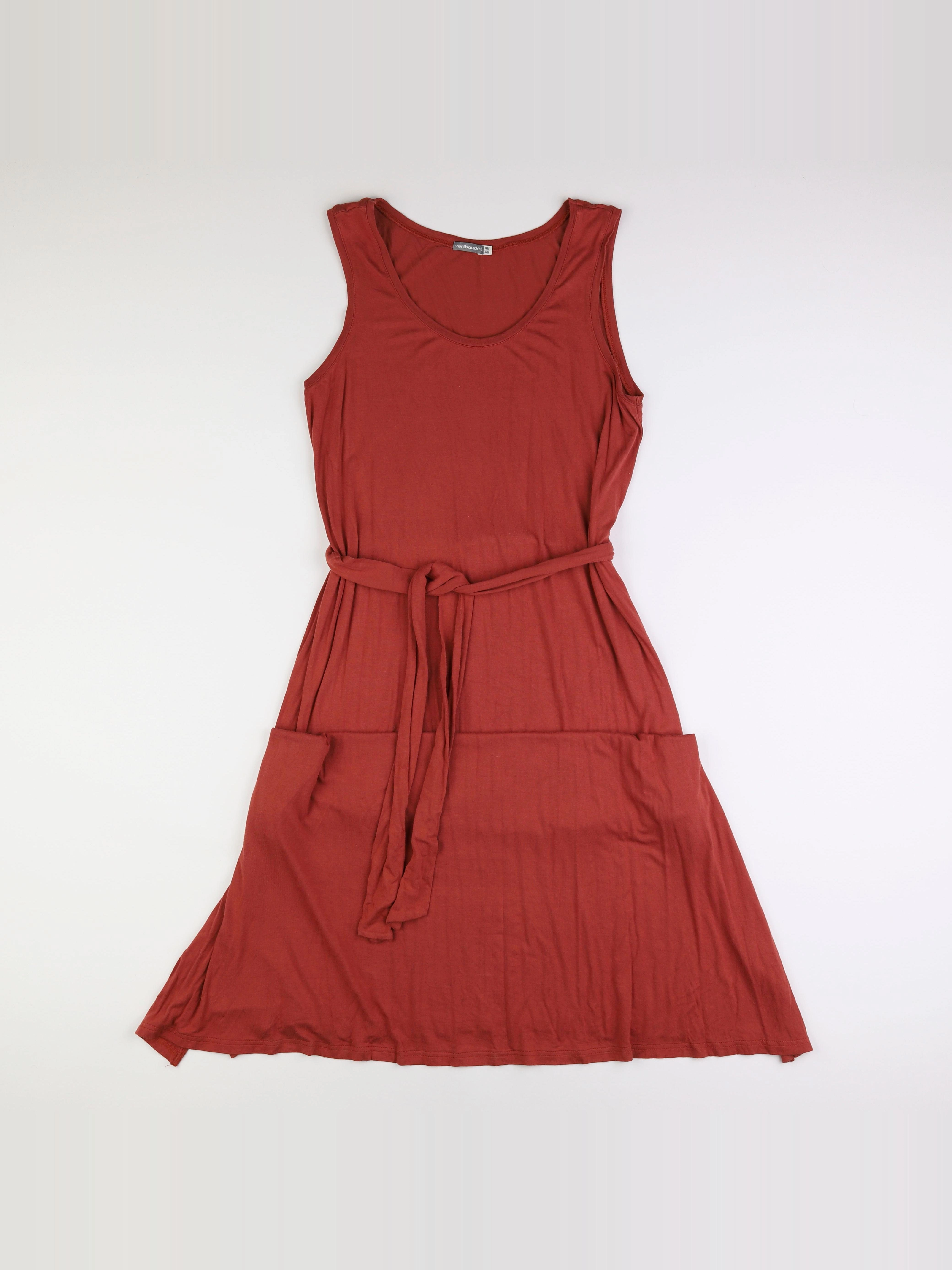 Vertbaudet - robe longue grossesse marron - 46 à 48