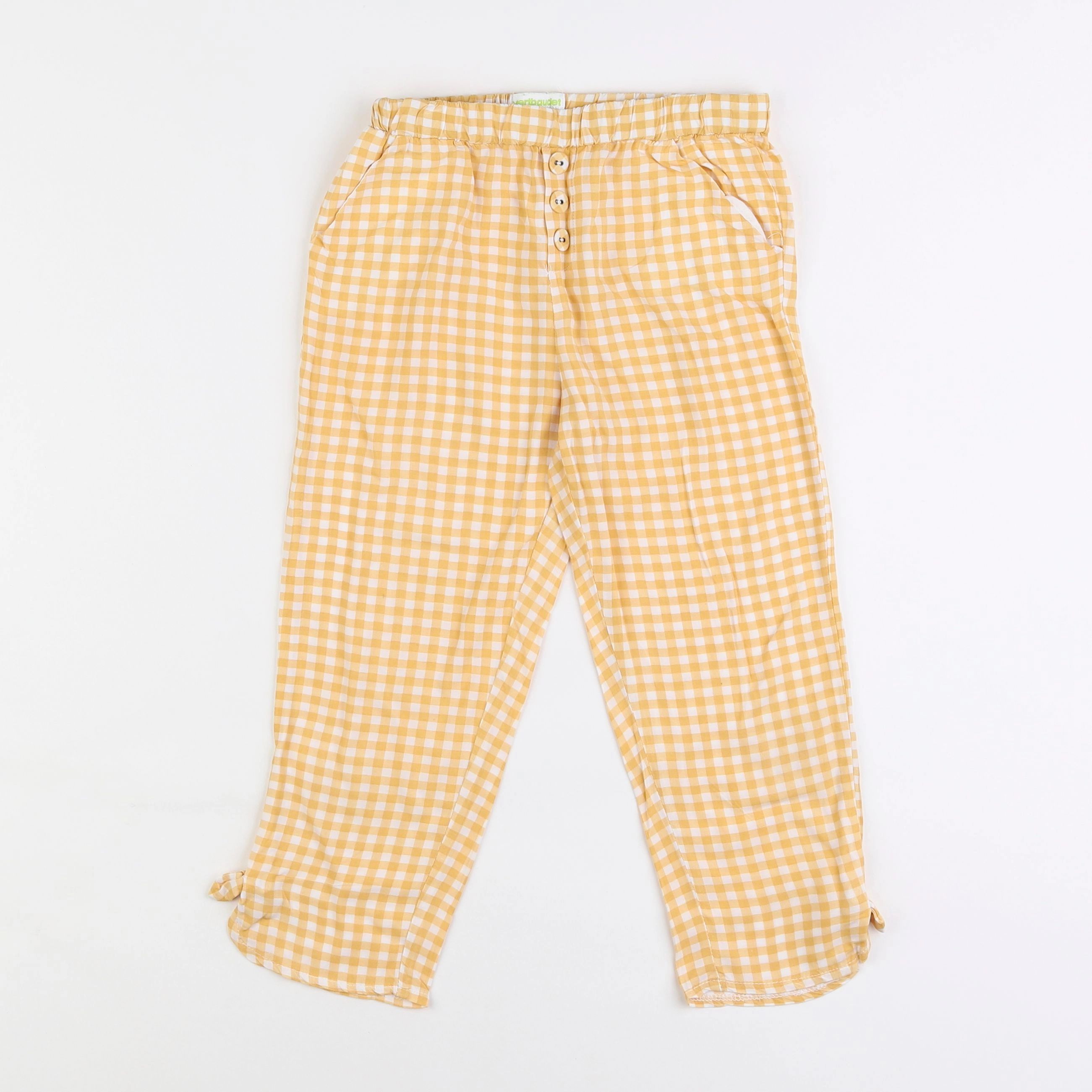 Vertbaudet - pantalon jaune - 7 ans