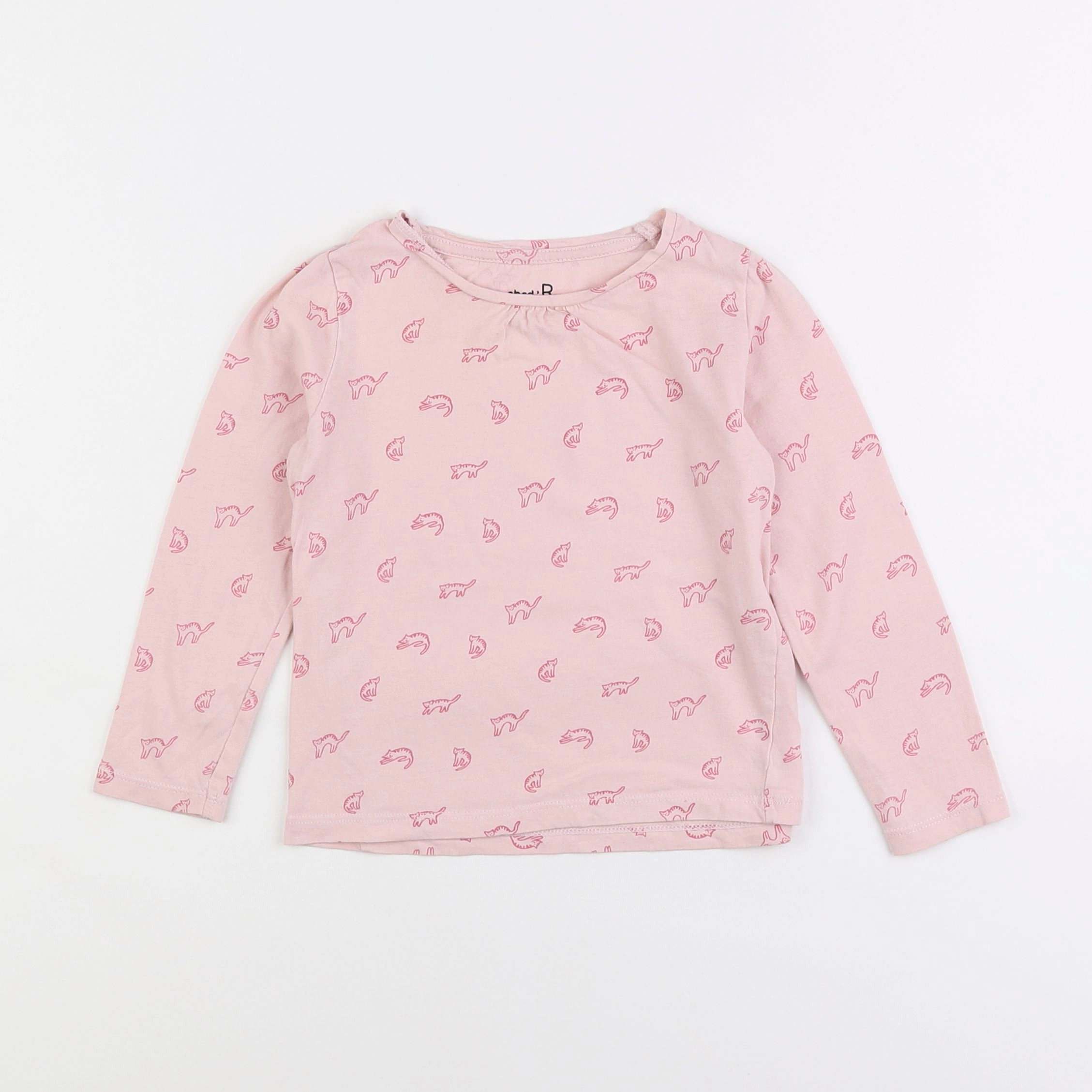 La Redoute - tee-shirt rose - 2/3 ans