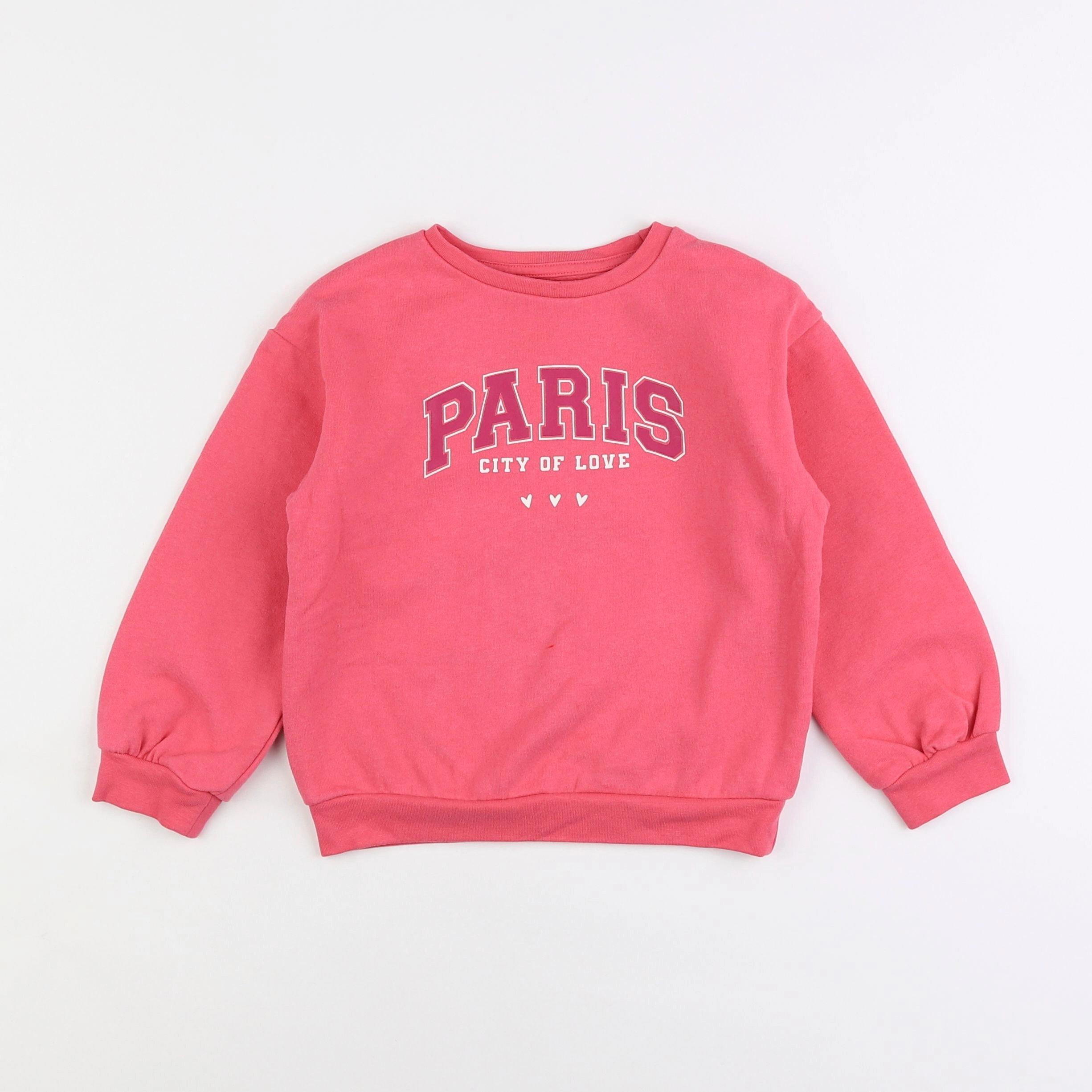 Vertbaudet - sweat rose - 5 ans