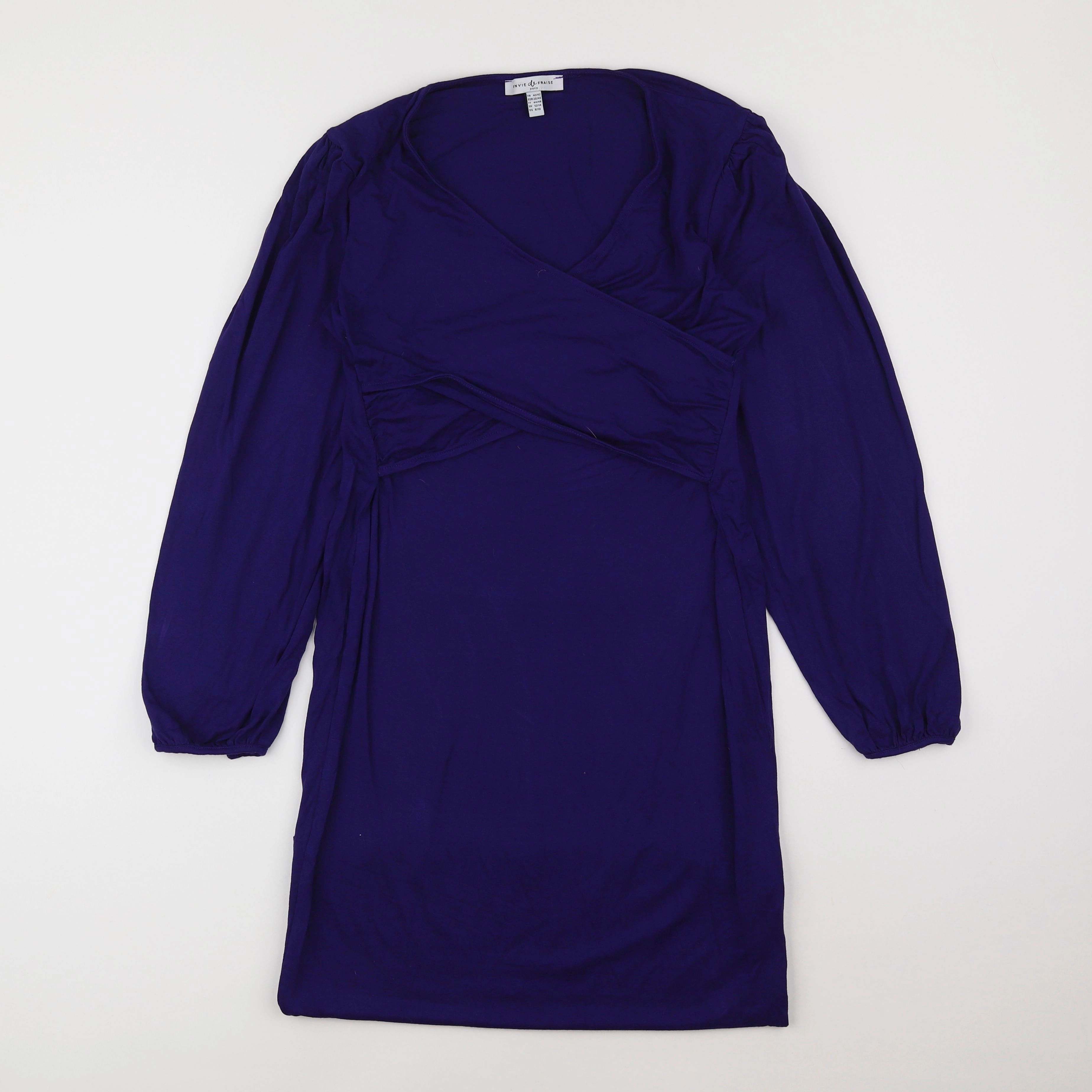 Envie de fraise - robe grossesse violet - 40 à 42