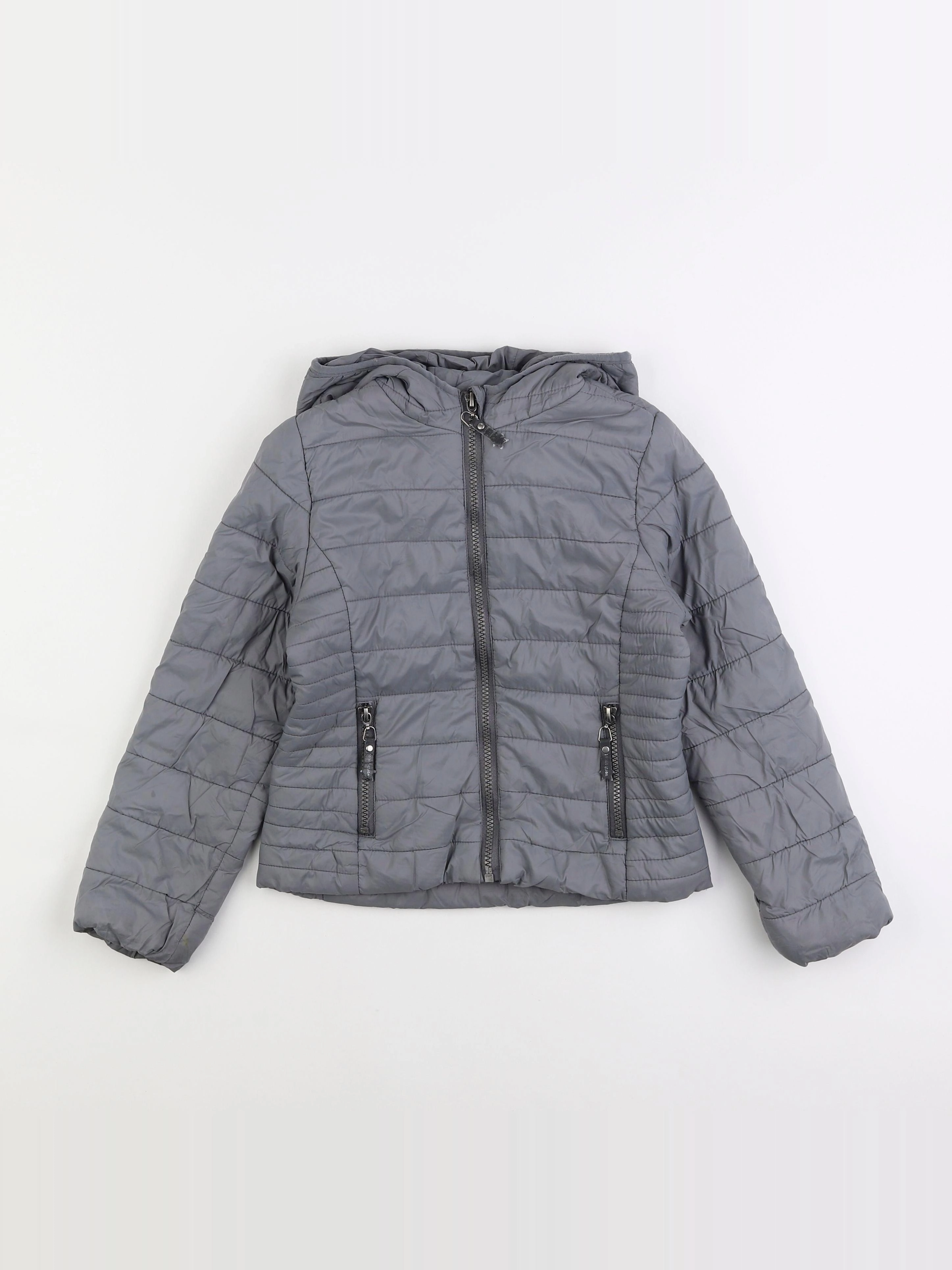 Vertbaudet - doudoune gris - 8 ans