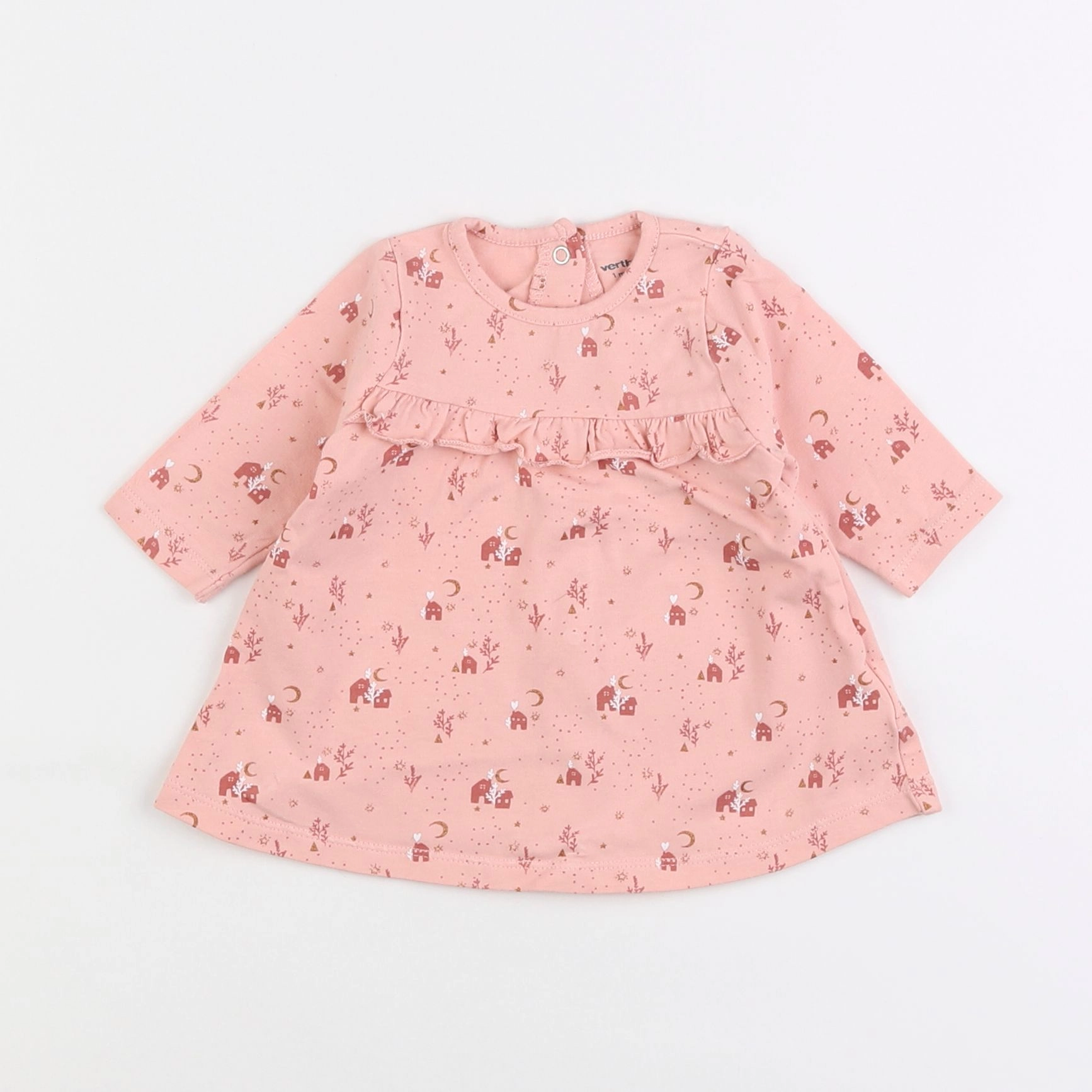 Vertbaudet - robe rose - 1 mois