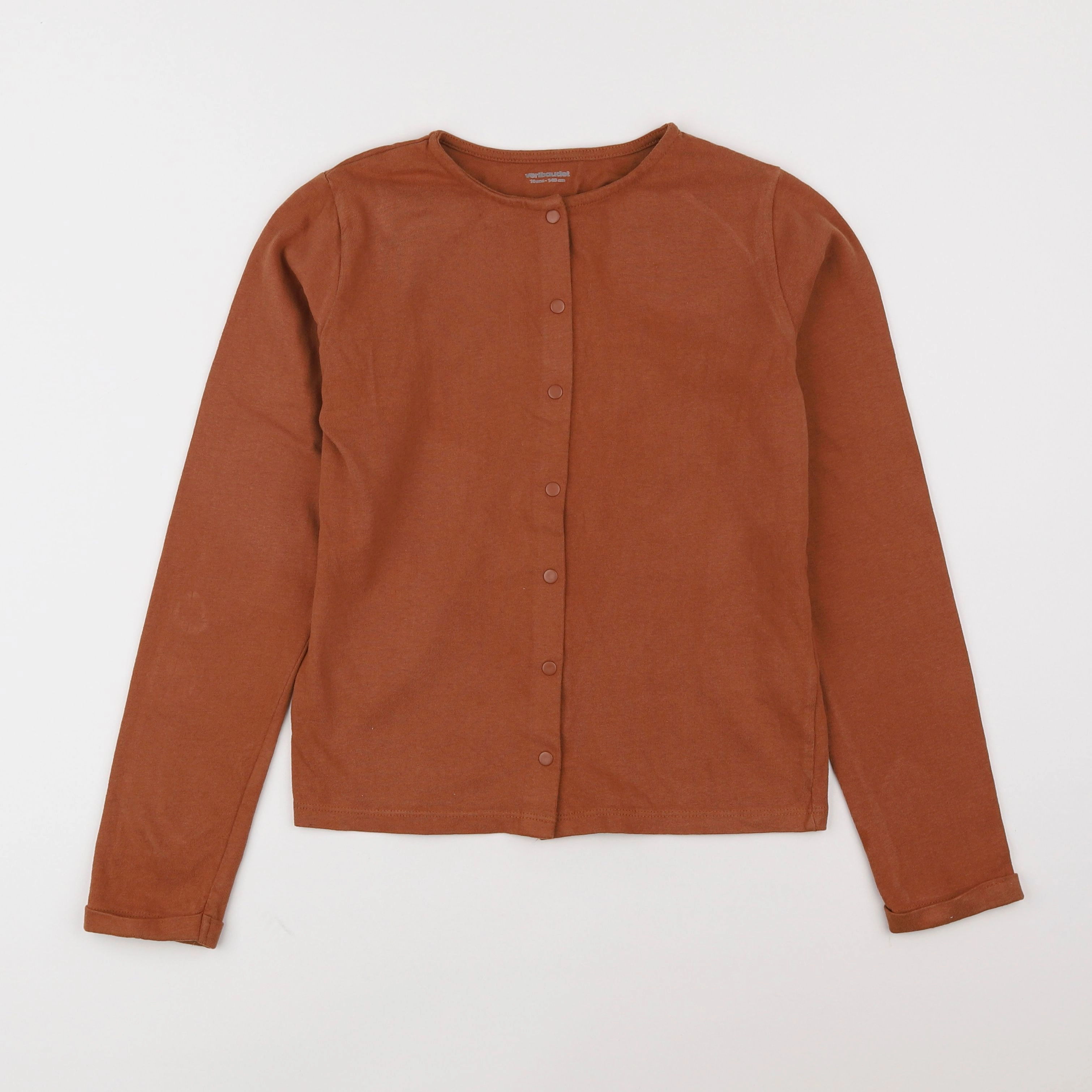 Vertbaudet - sweat marron - 10 ans