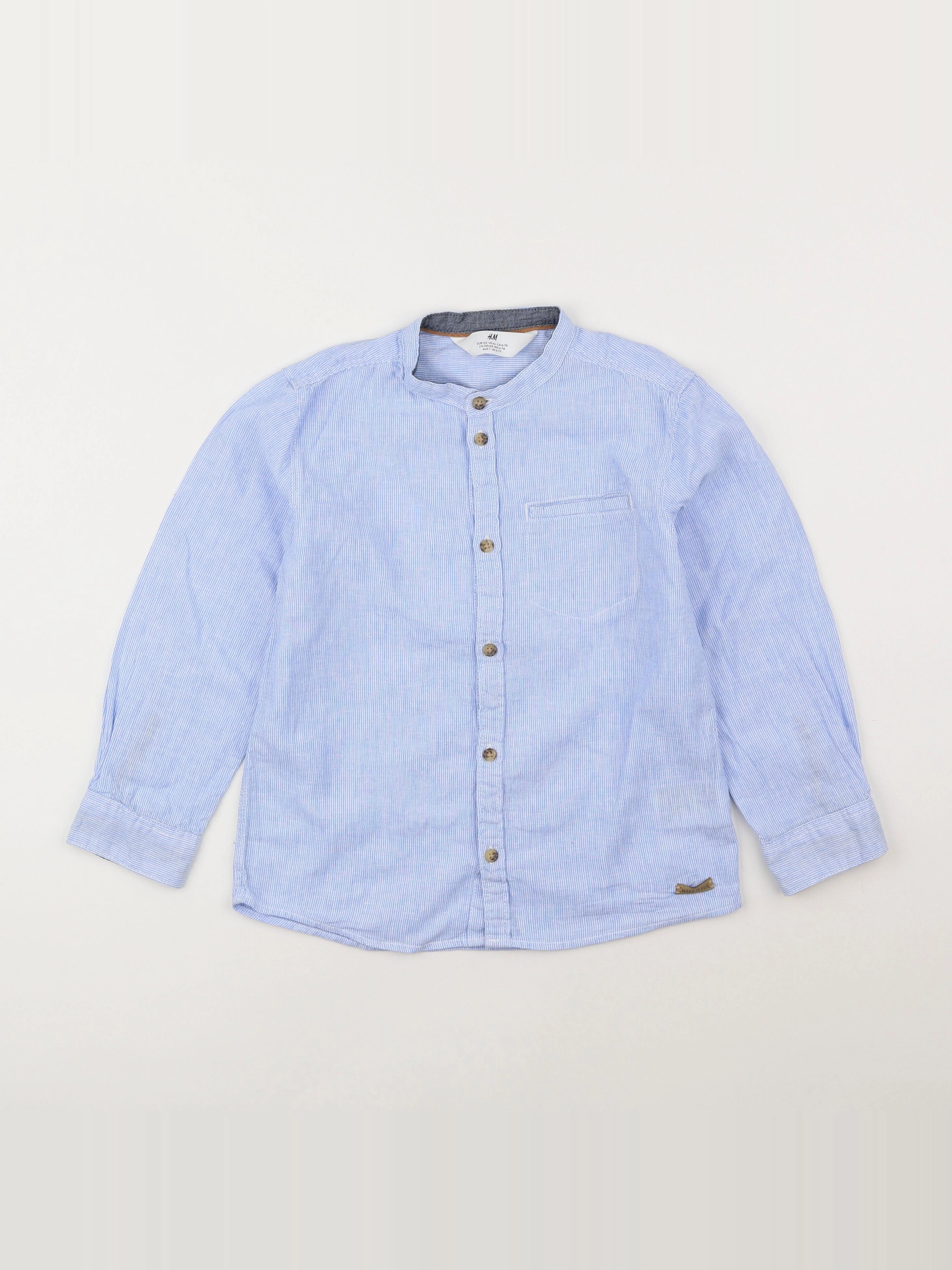 H&M - chemise bleu - 6/7 ans