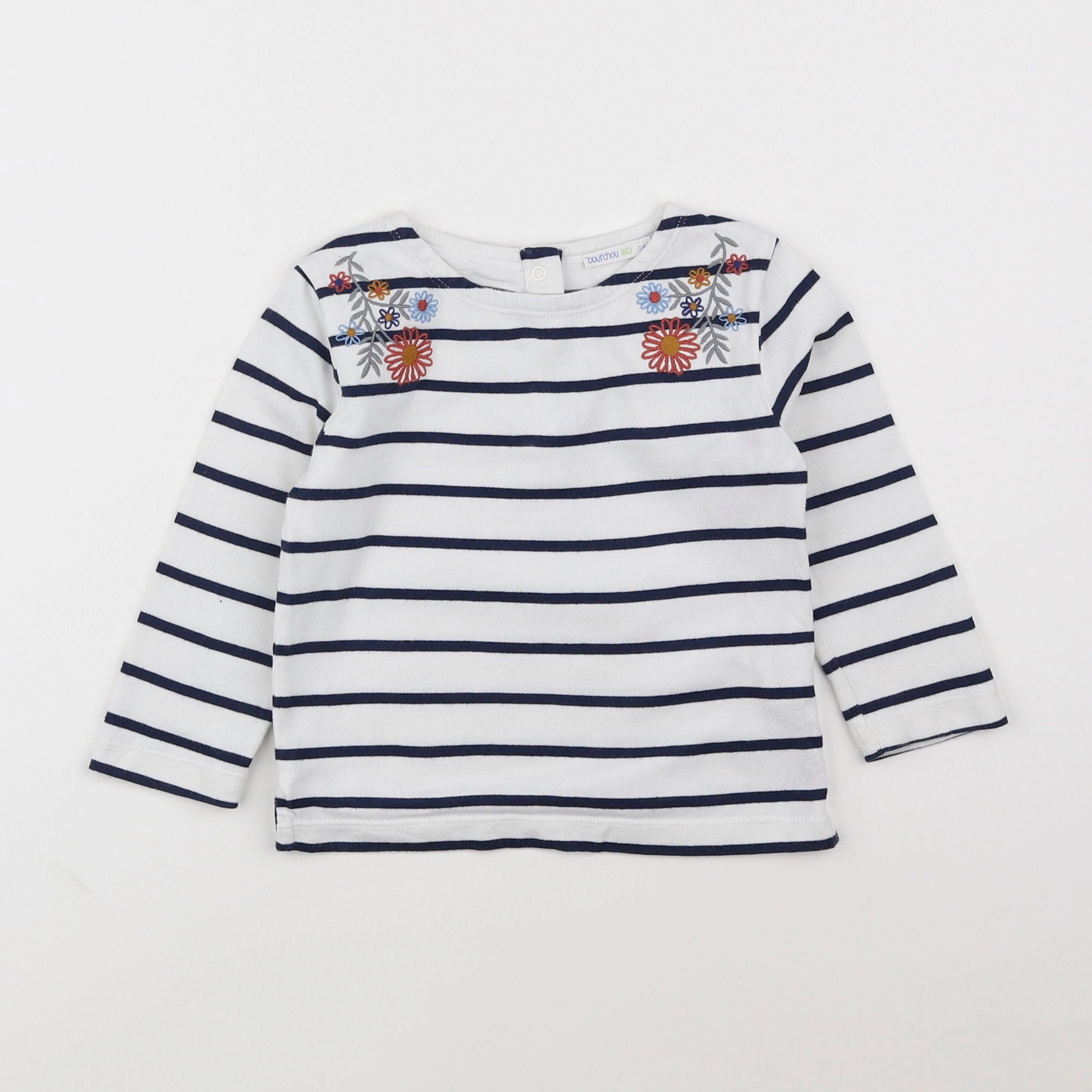 Boutchou - tee-shirt bleu - 2 ans