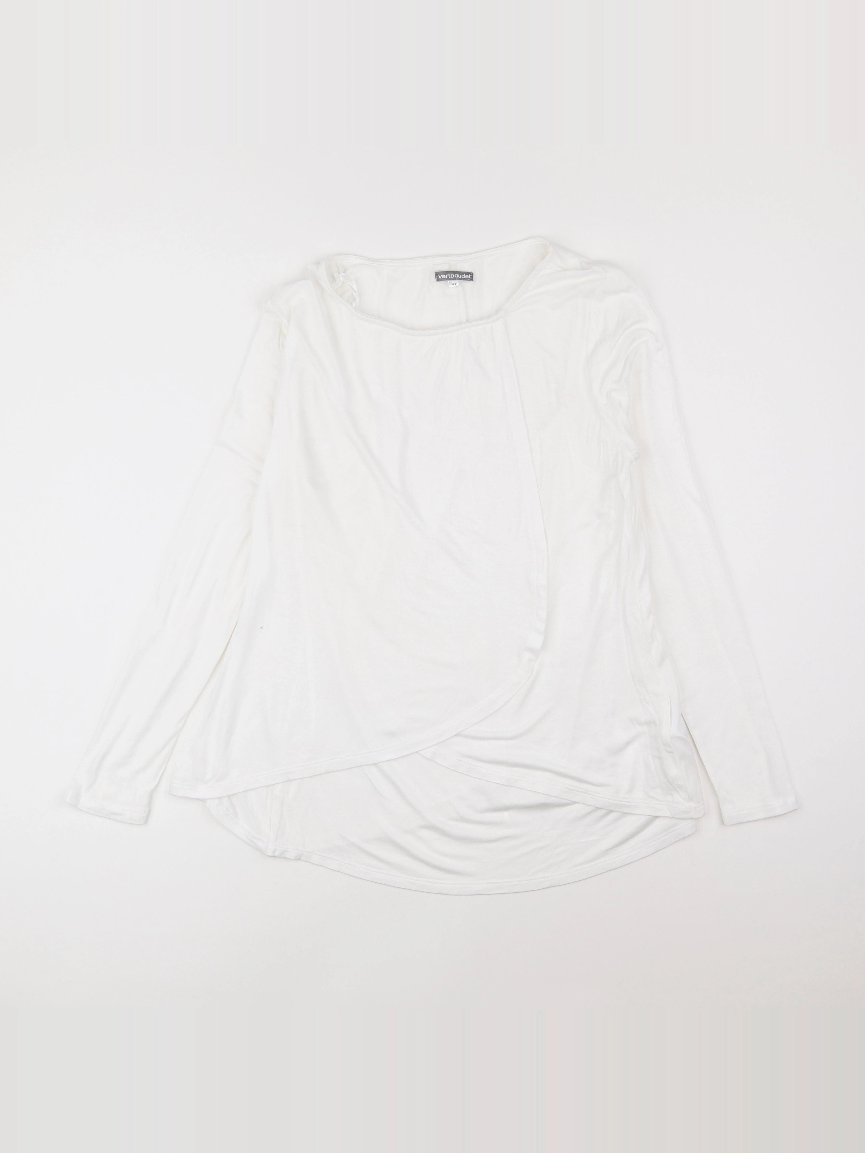 Vertbaudet - tee-shirt grossesse blanc - 38 à 40