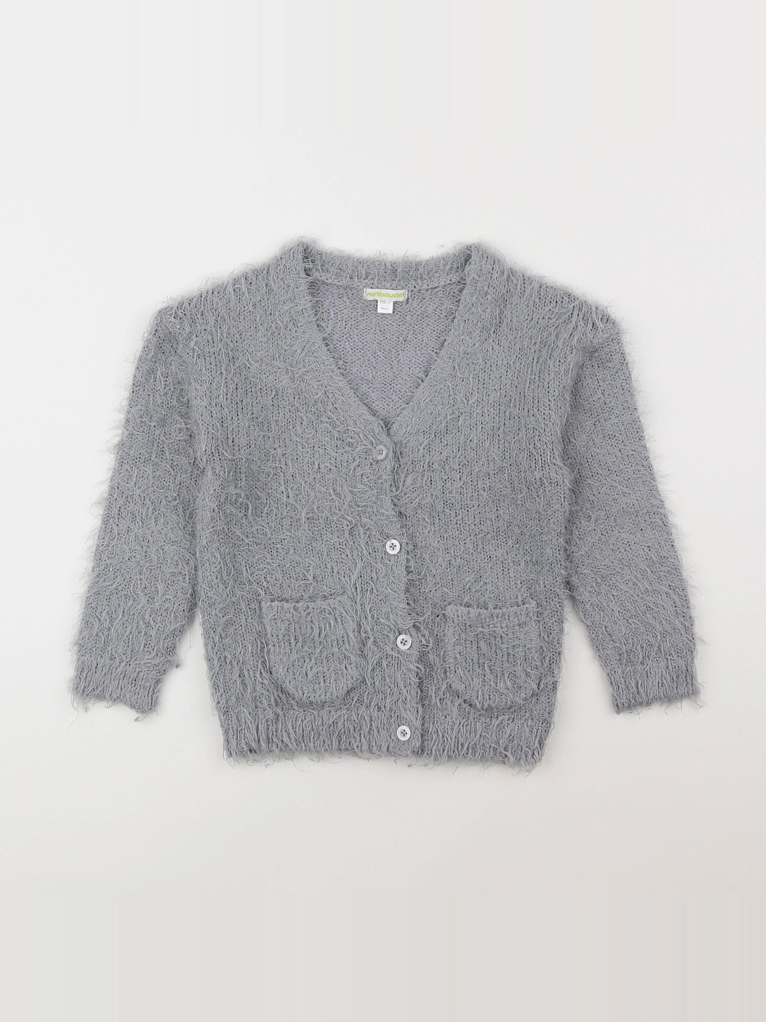 Vertbaudet - gilet gris - 5 ans