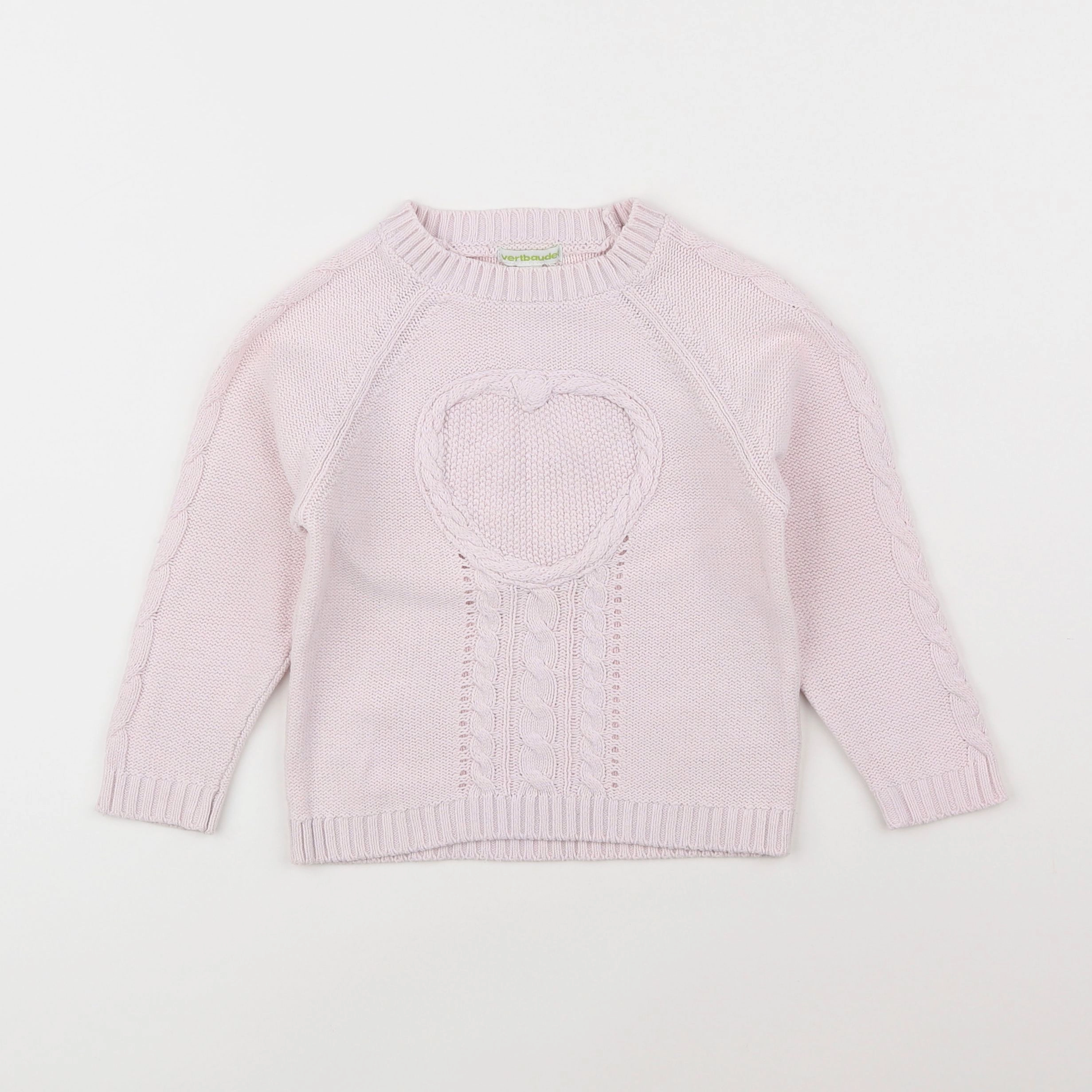 Vertbaudet - pull rose - 4 ans