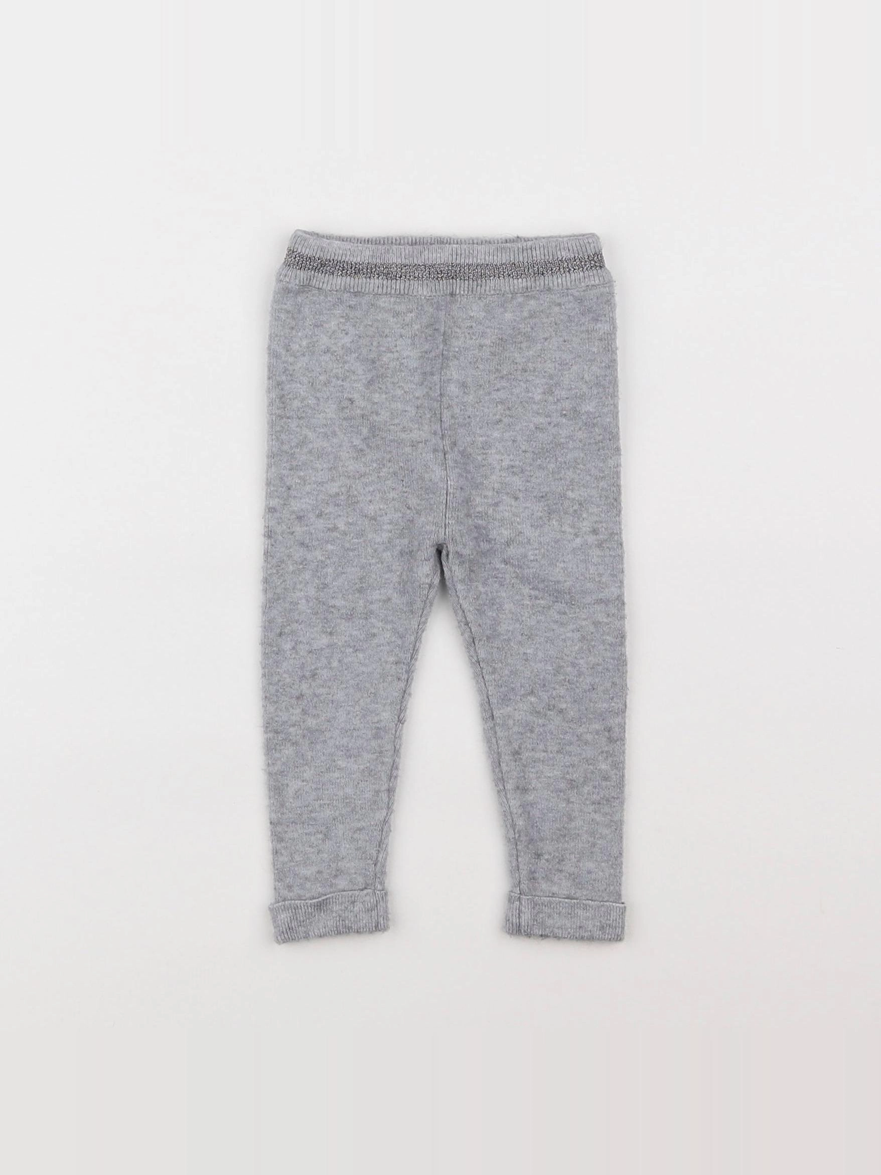 Vertbaudet - legging gris - 6 mois